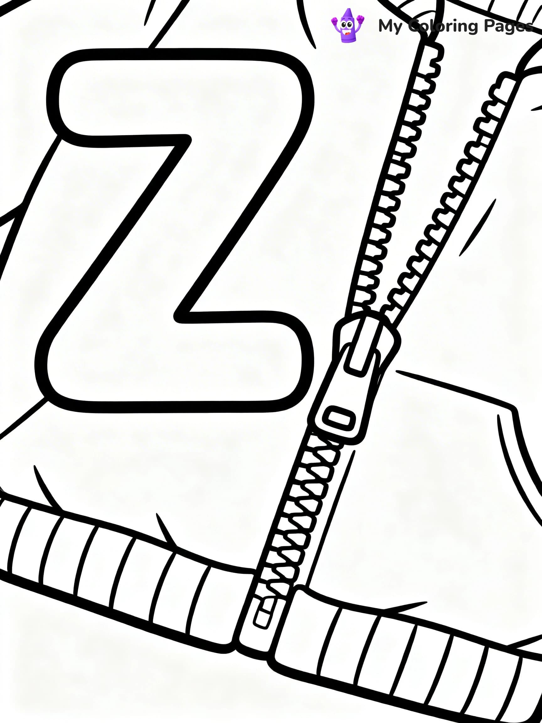 Letter Z Coloring Pages - 21
