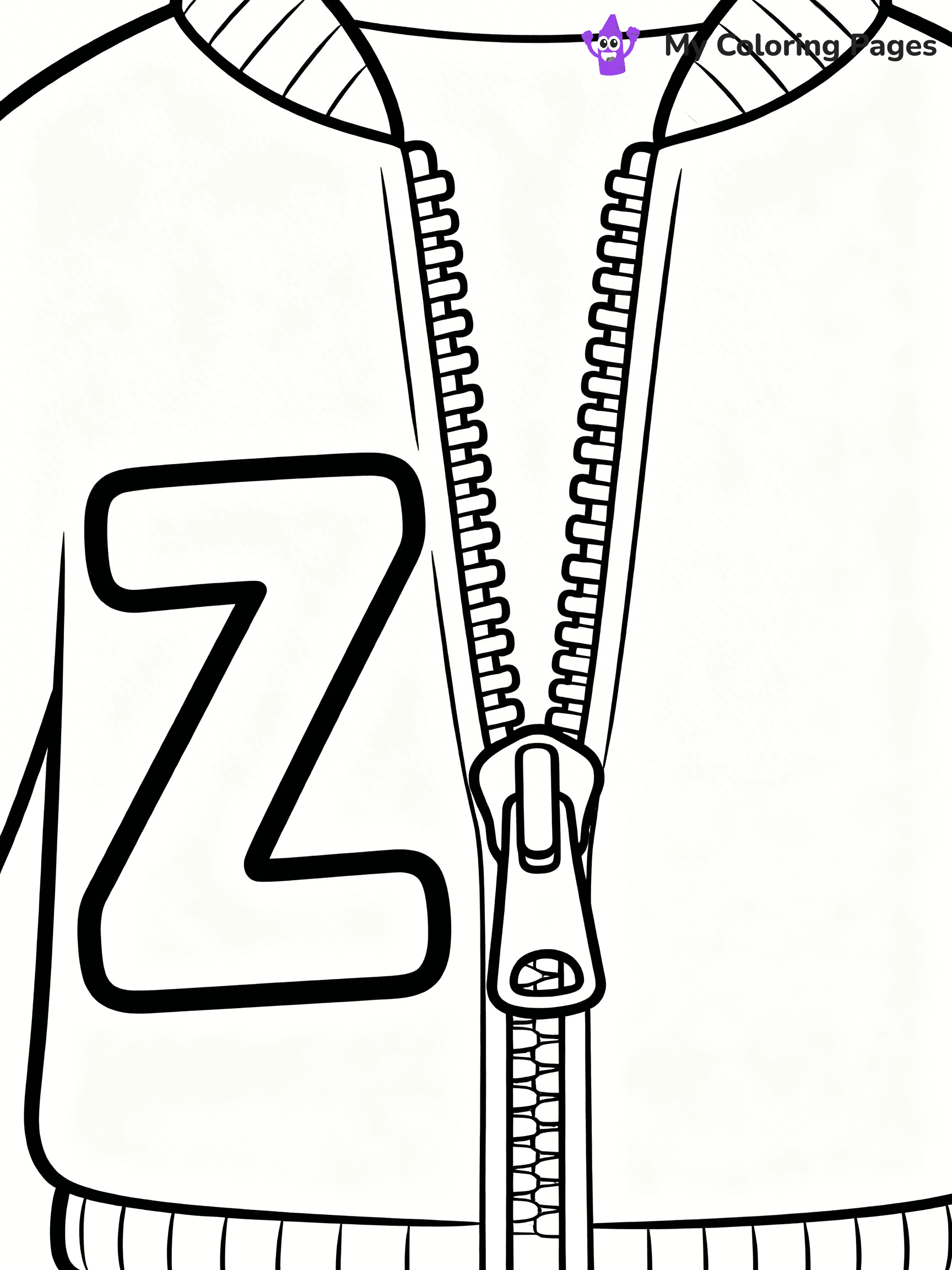 Letter Z Coloring Pages - 20