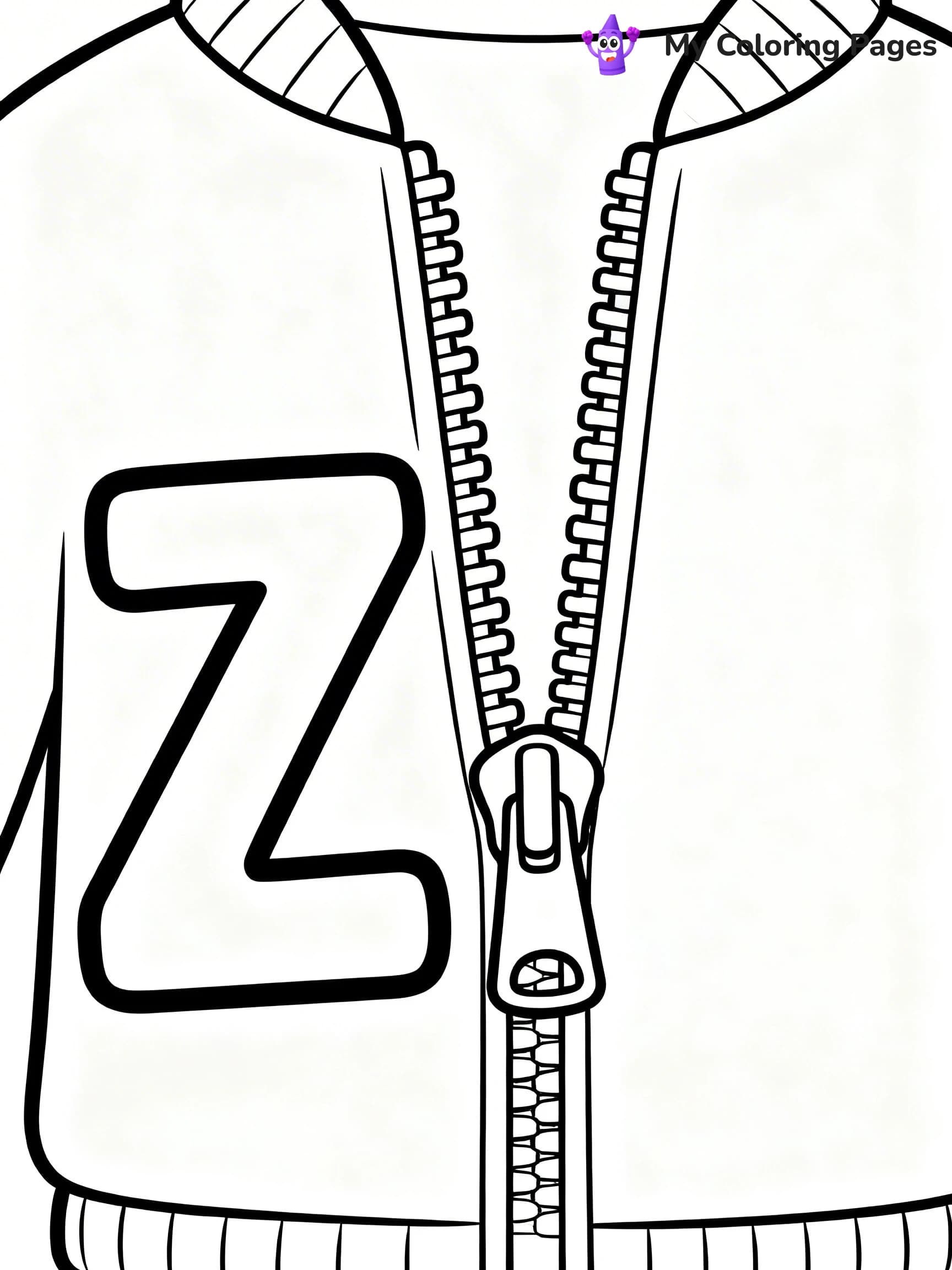 Letter Z Coloring Pages - 20