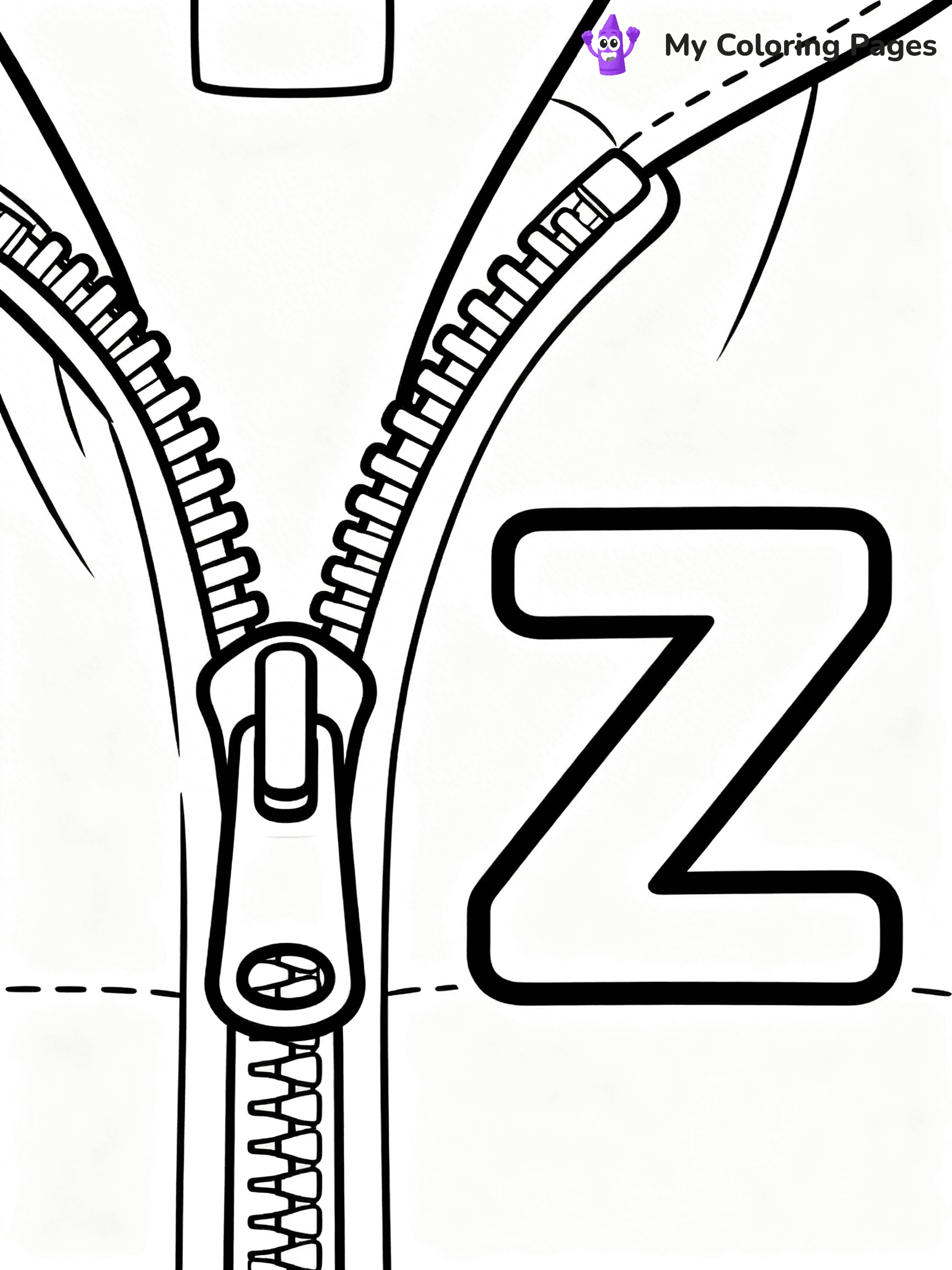 Letter Z Coloring Pages - 19
