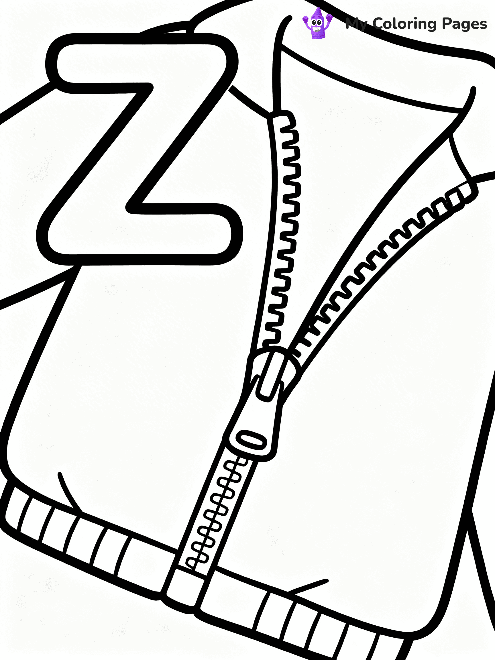 Letter Z Coloring Pages - 18