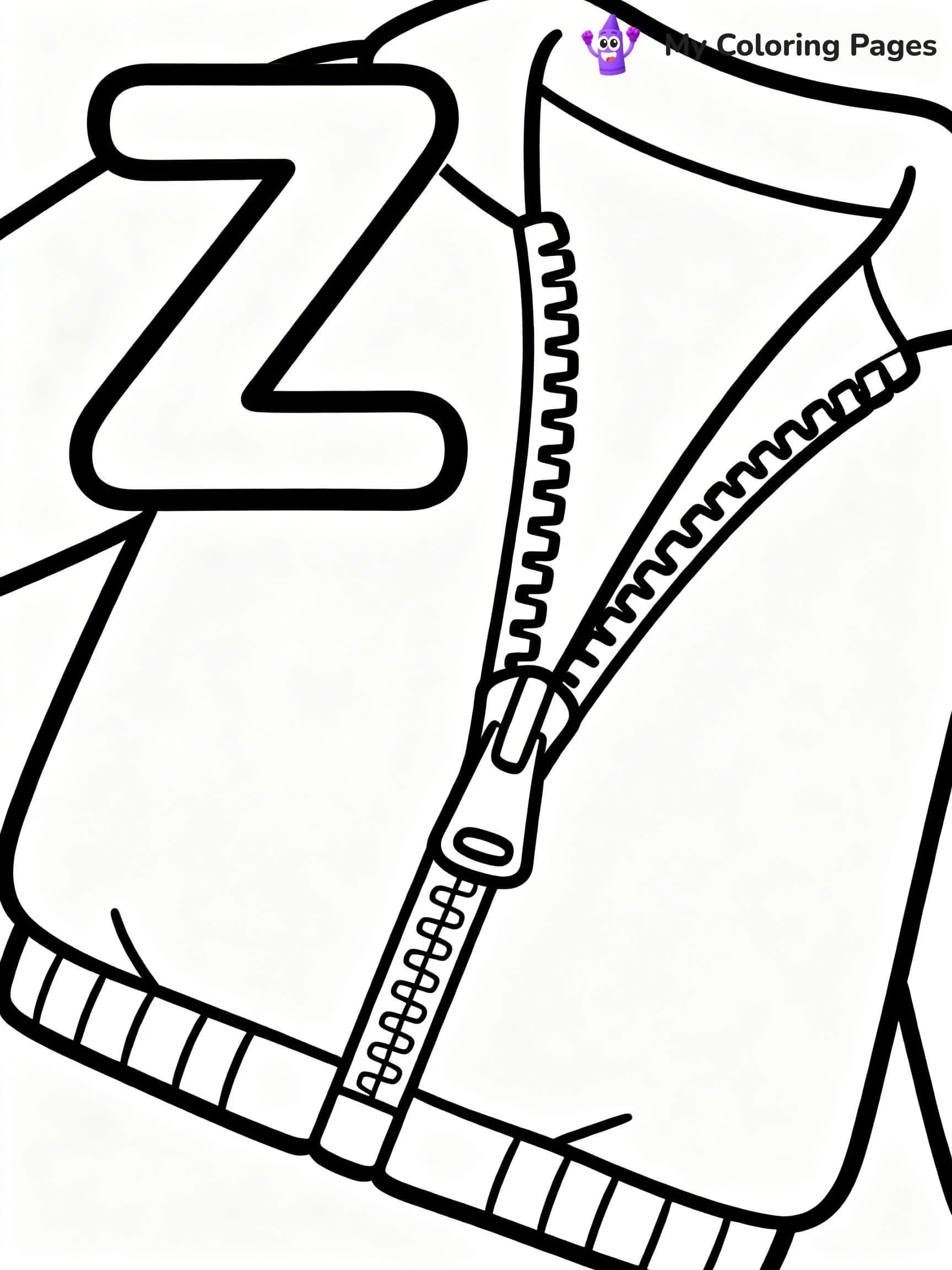 Letter Z Coloring Pages - 18