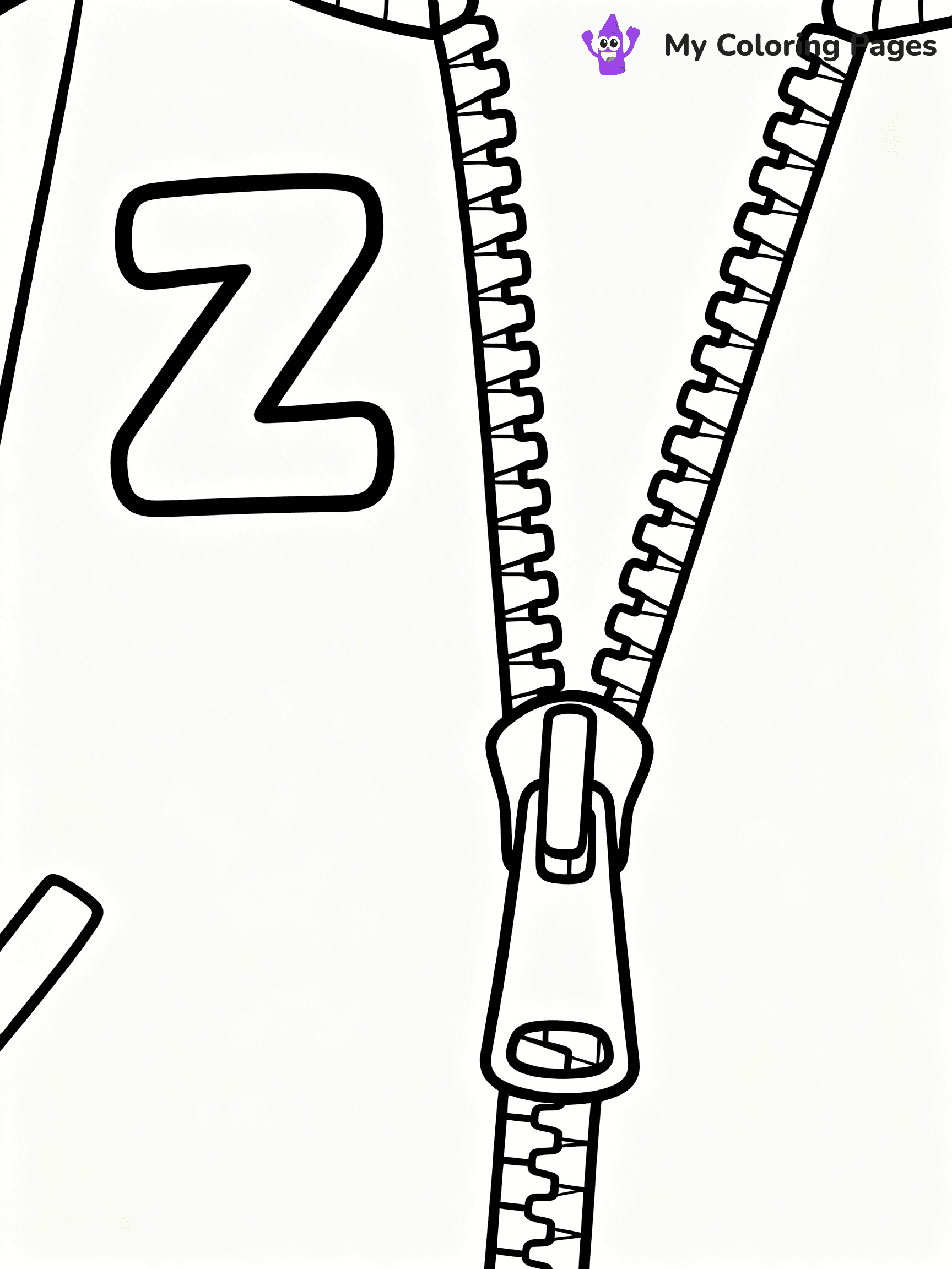 Letter Z Coloring Pages - 17