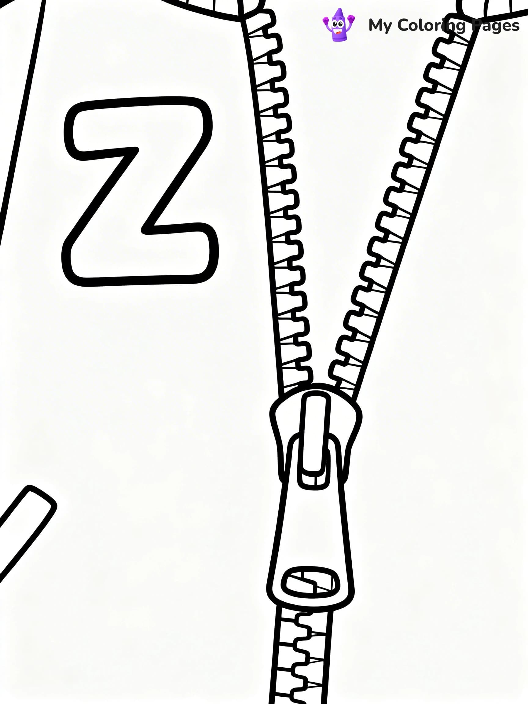 Letter Z Coloring Pages - 17