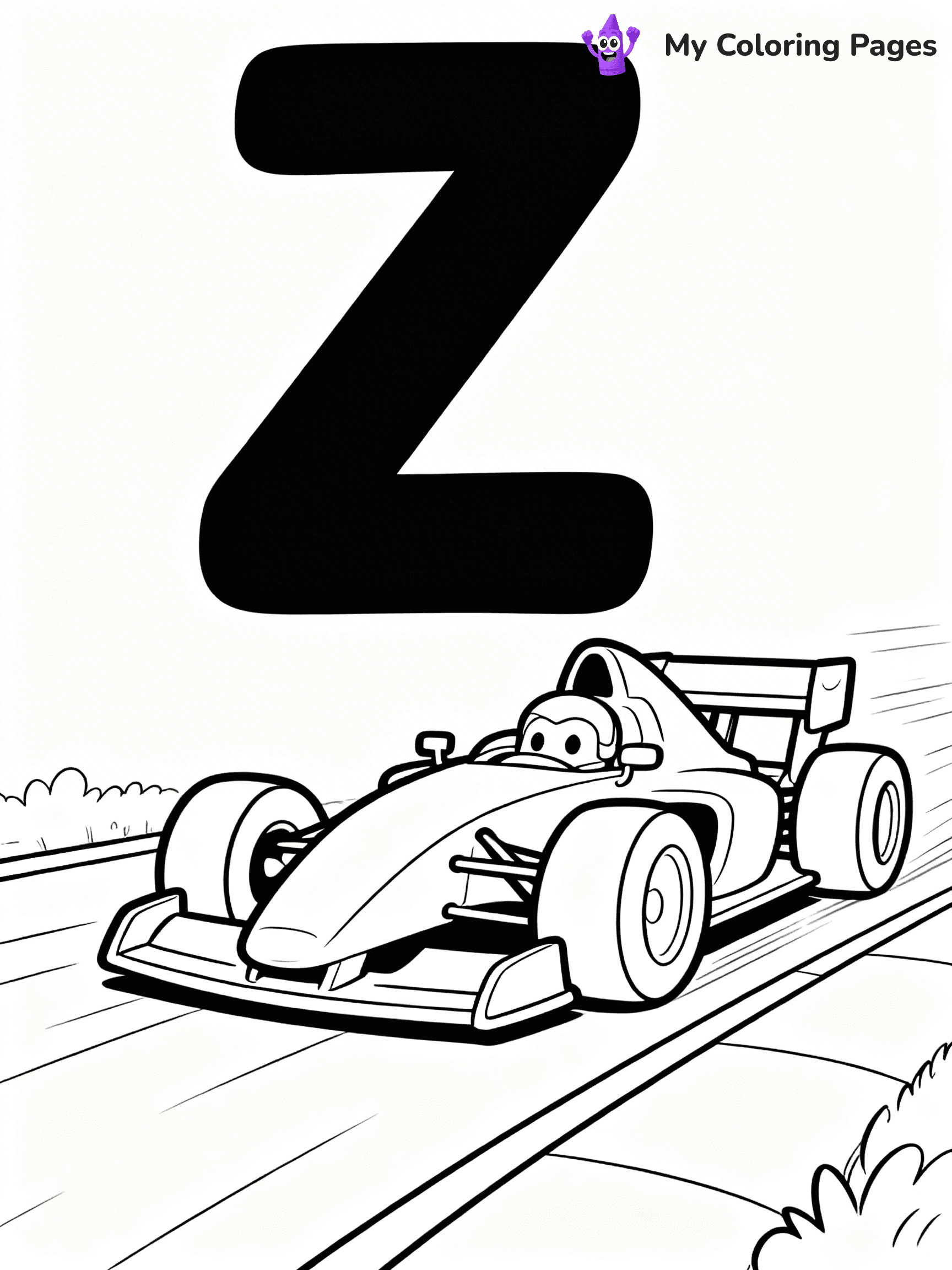 Letter Z Coloring Pages - 16