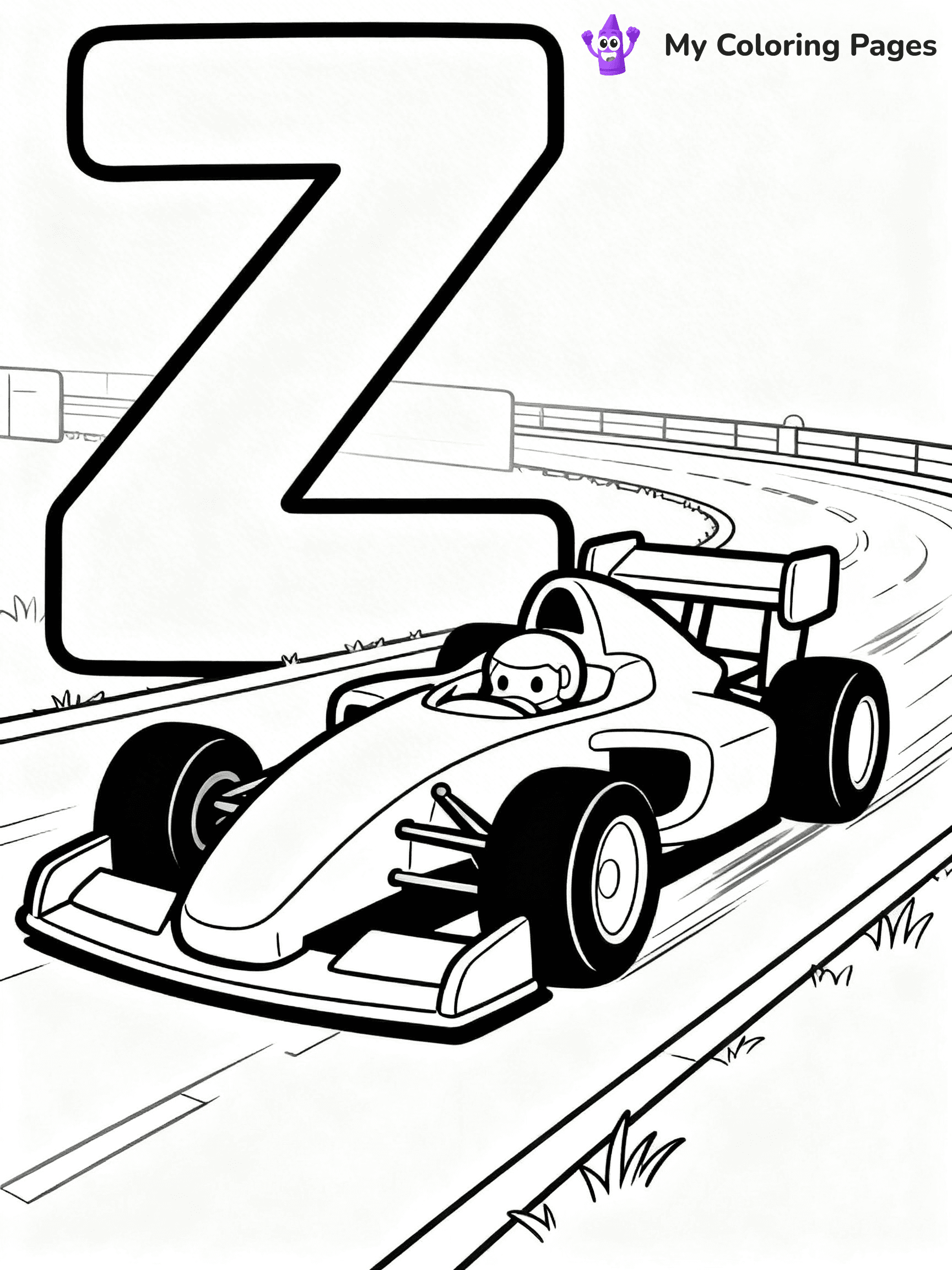 Letter Z Coloring Pages - 13