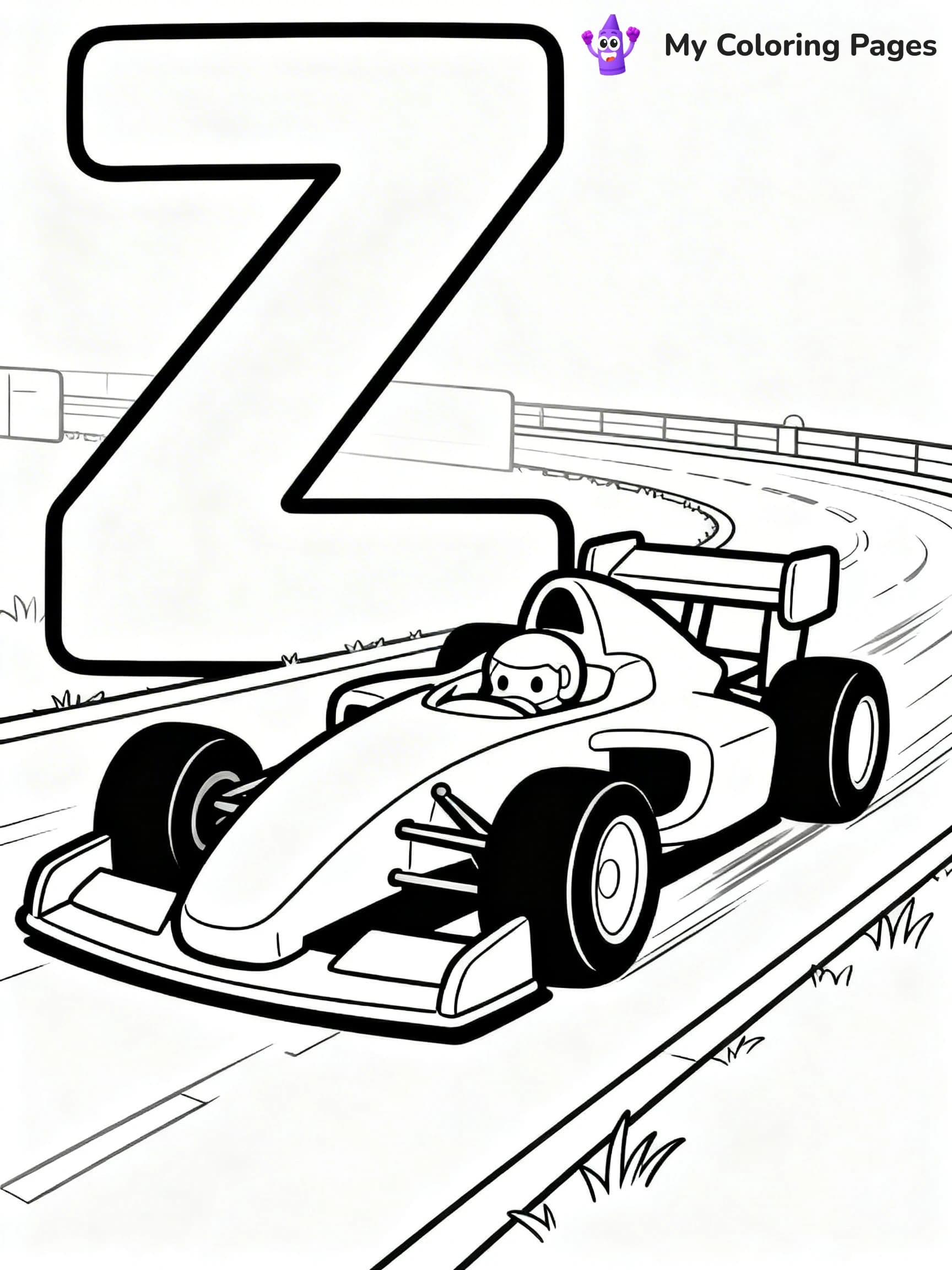Letter Z Coloring Pages - 13