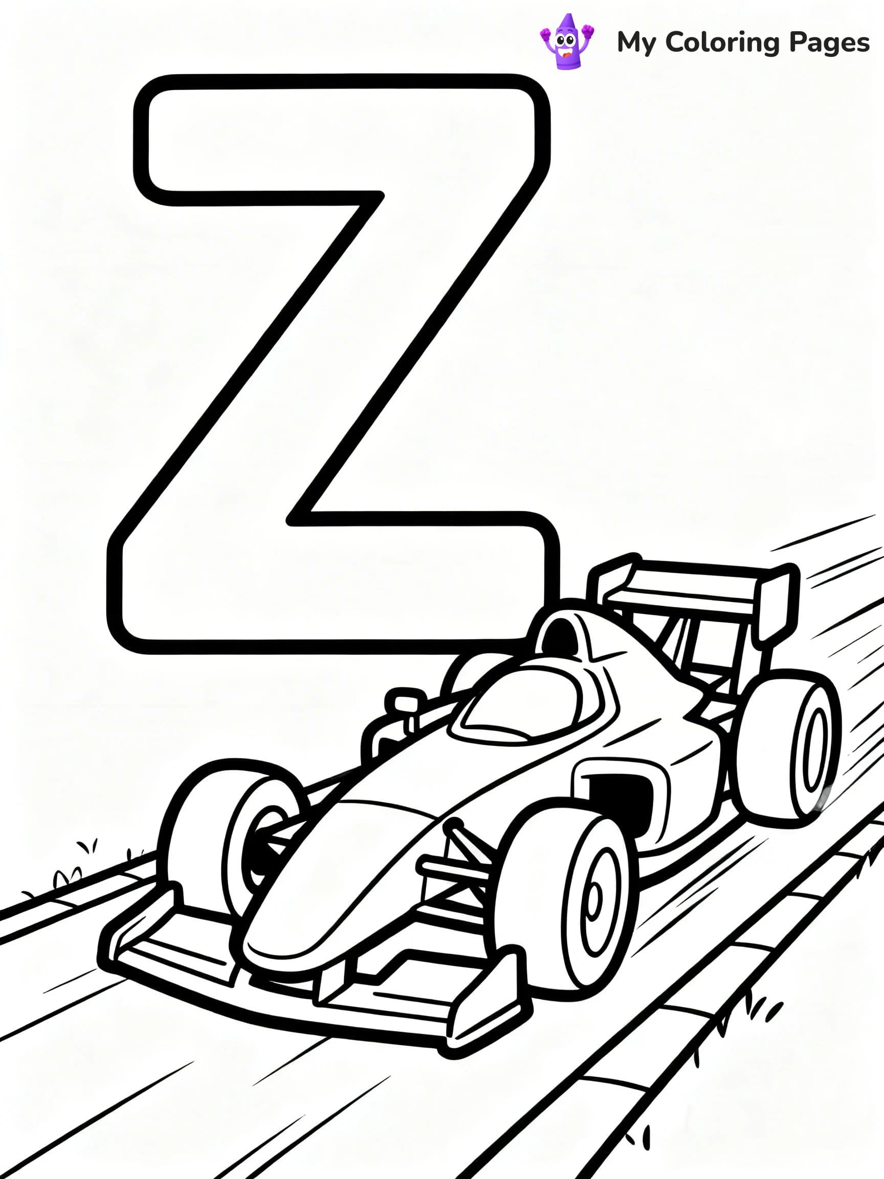 Letter Z Coloring Pages - 12