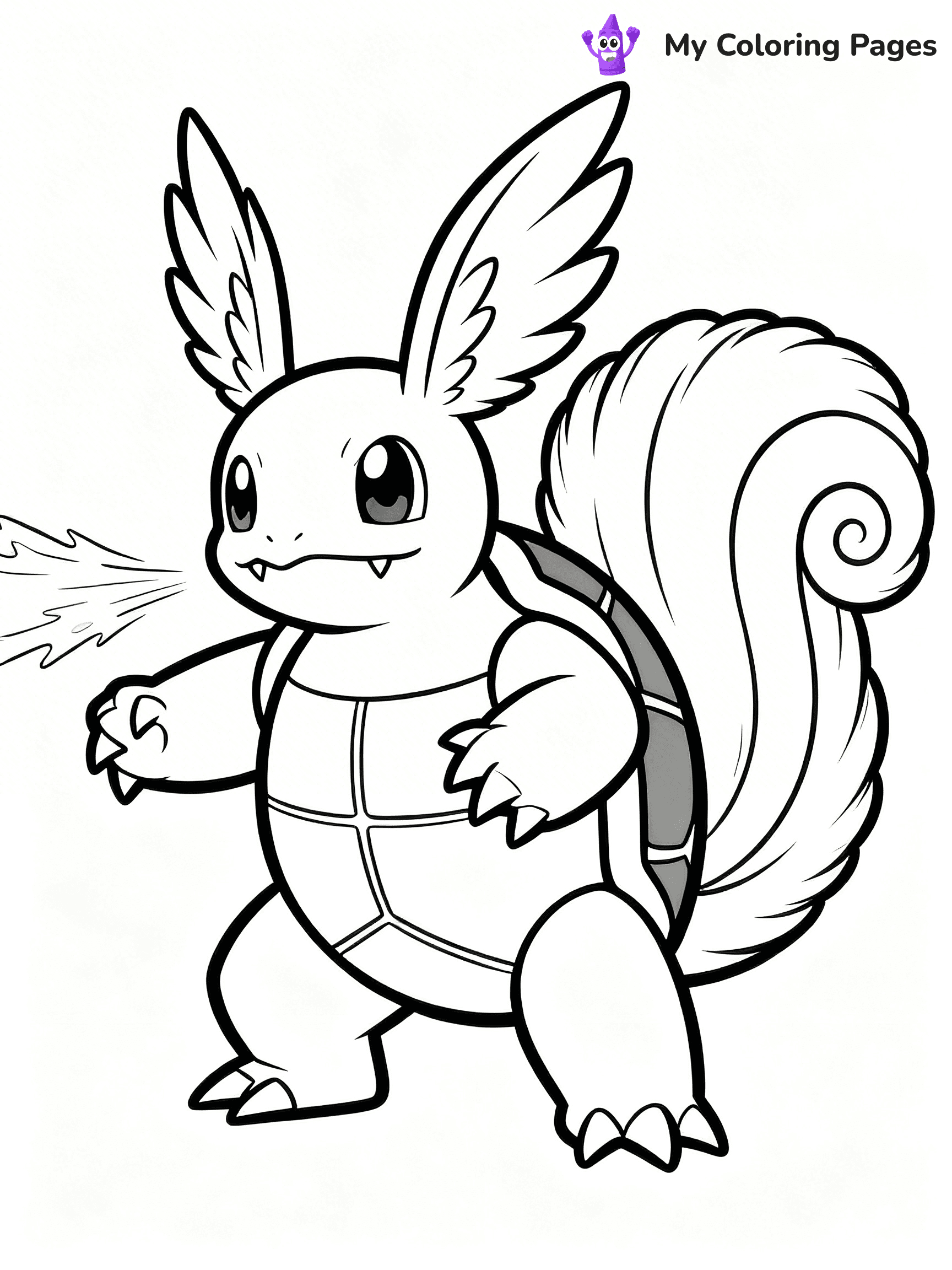 Wartortle Coloring Pages - 24