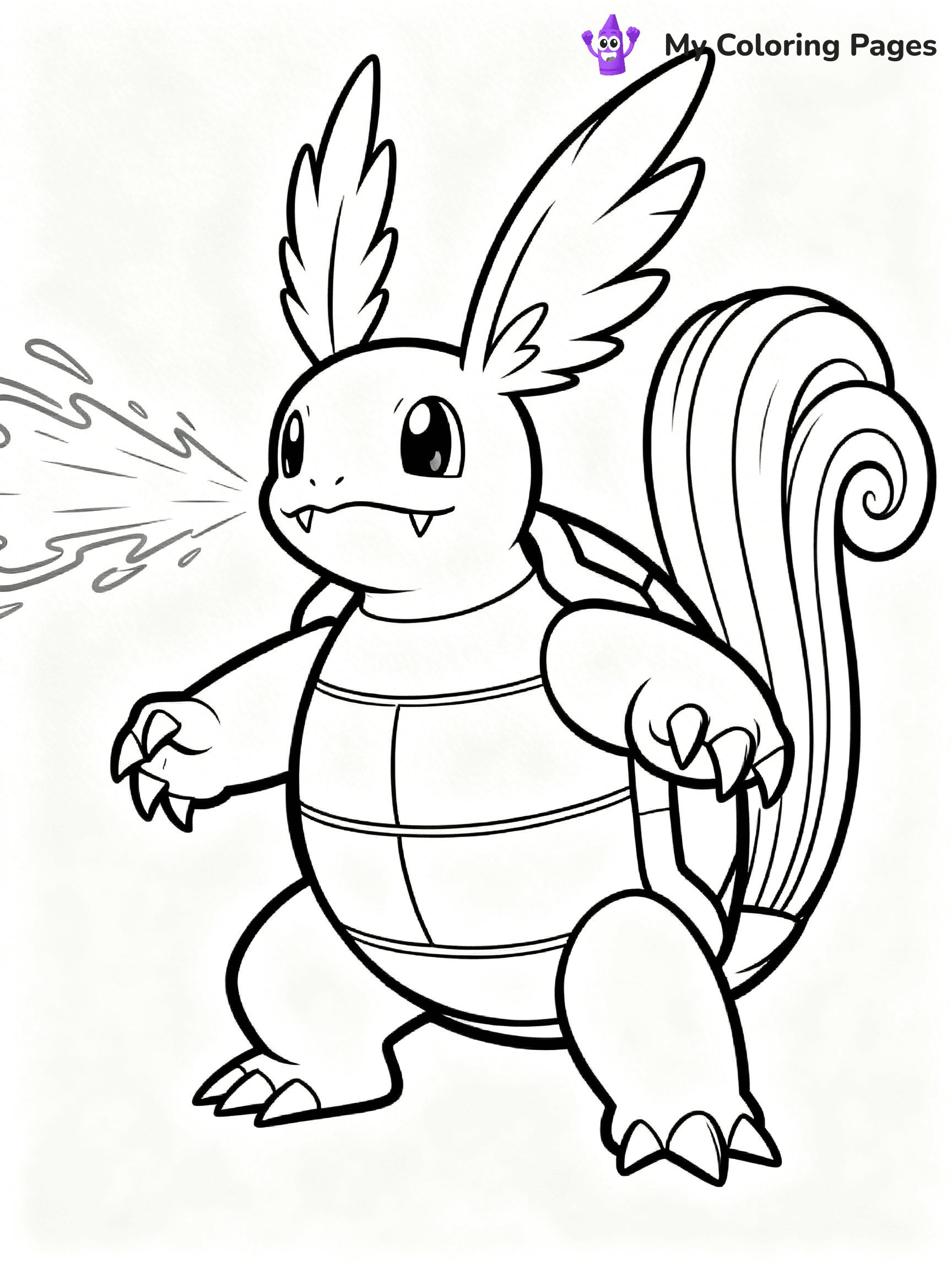 Wartortle Coloring Pages - 23