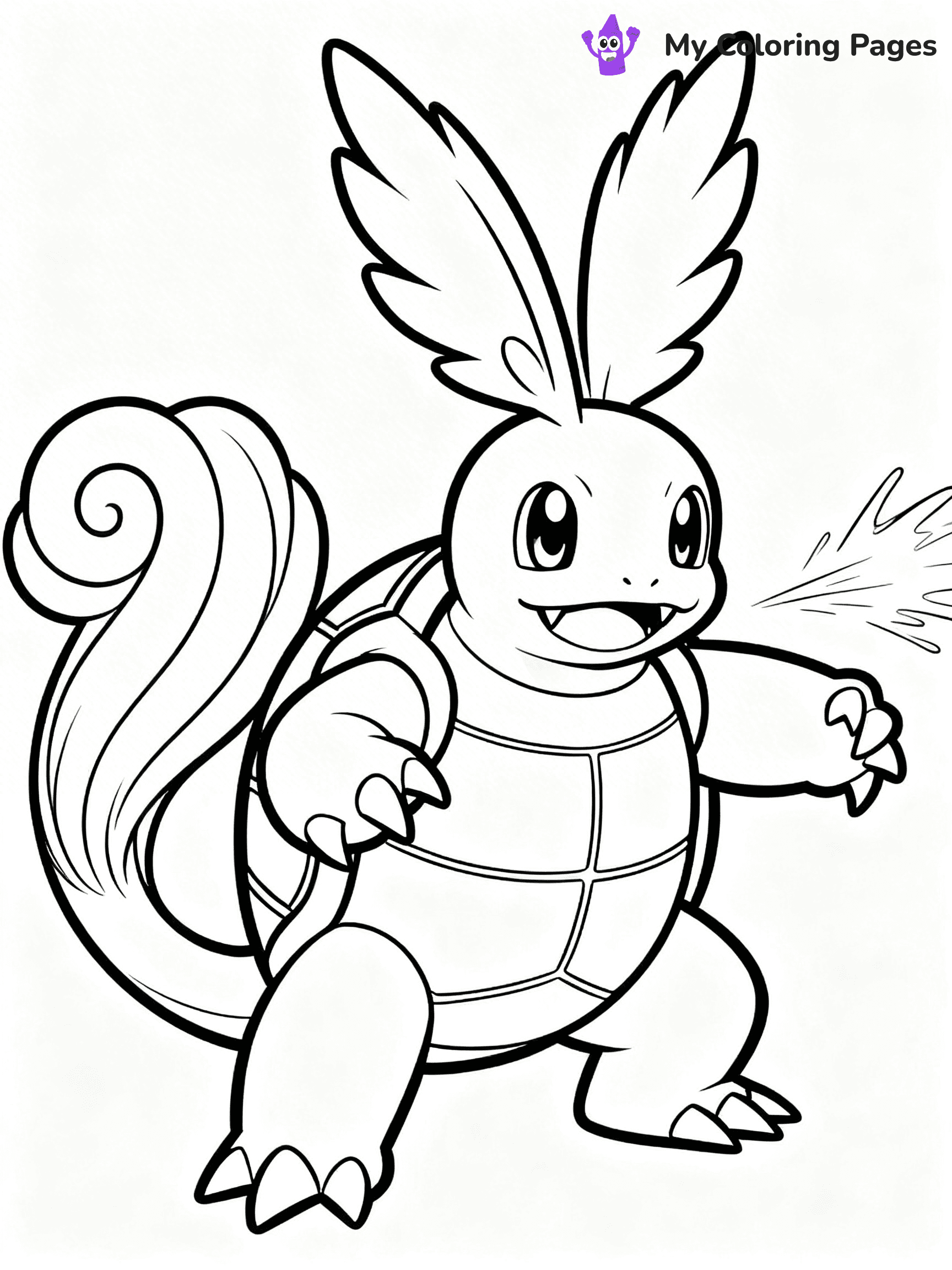 Wartortle Coloring Pages - 21