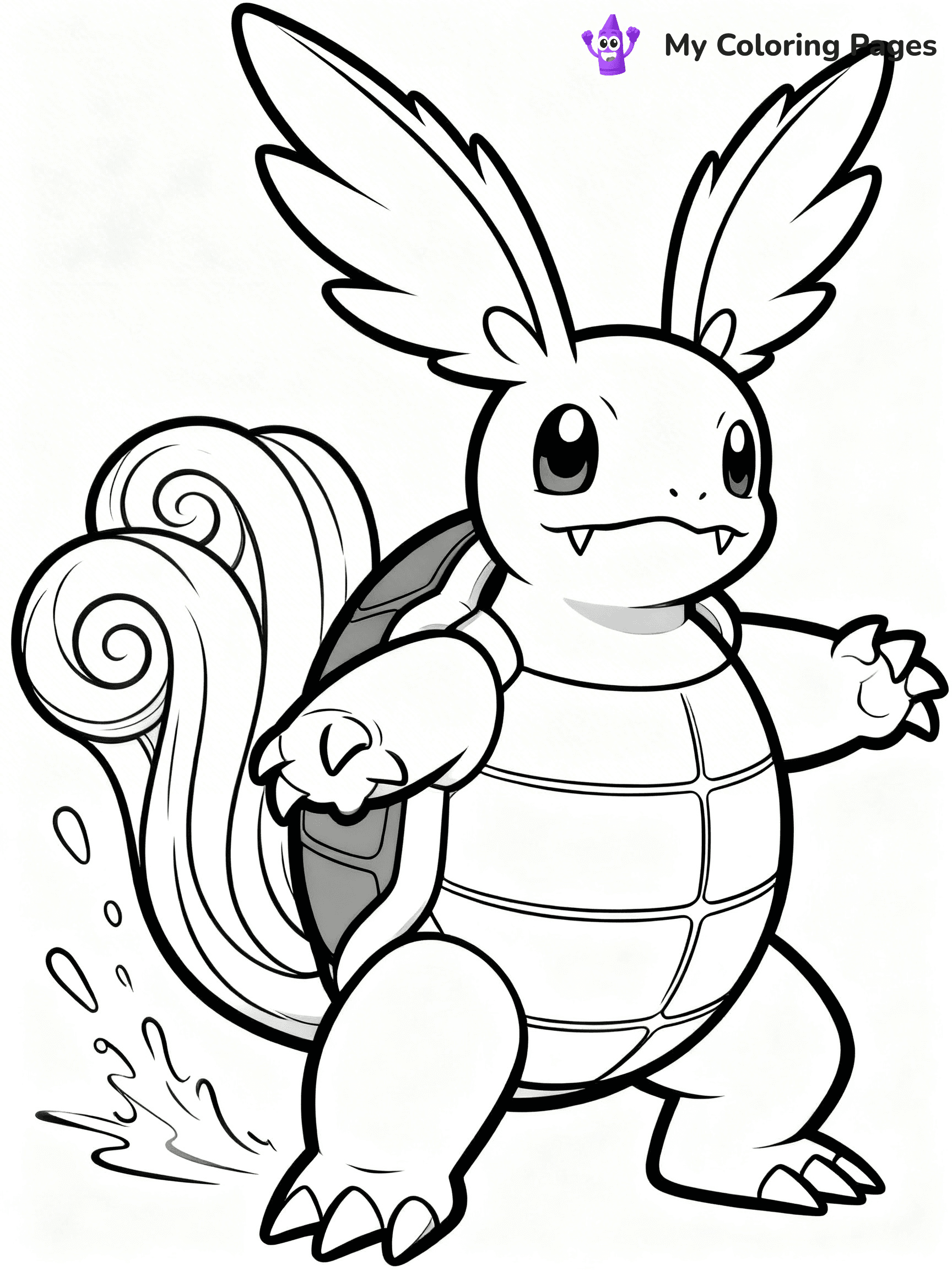 Wartortle Coloring Pages - 20