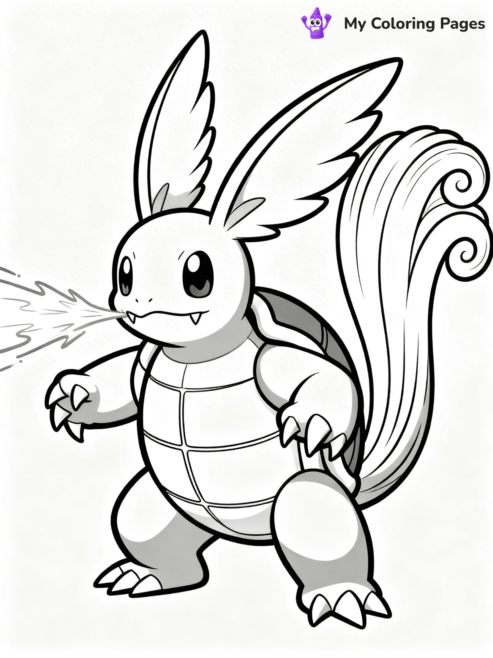 Wartortle Coloring Pages - 19