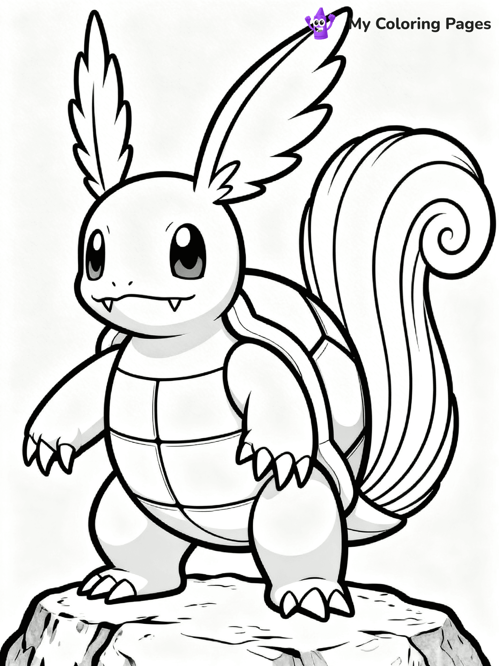 Wartortle Coloring Pages - 17