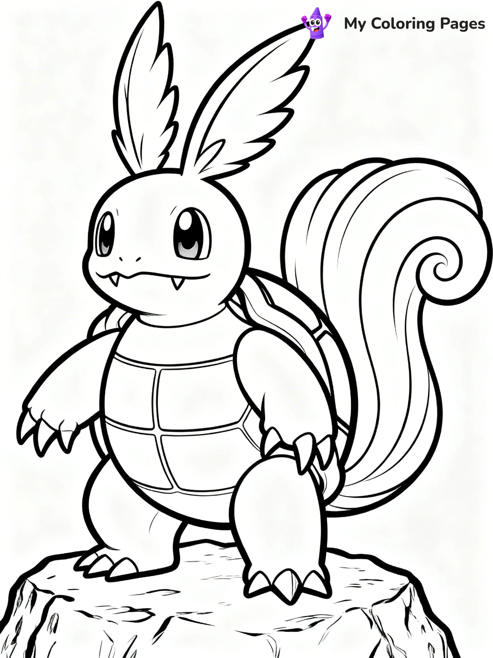 Wartortle Coloring Pages - 14