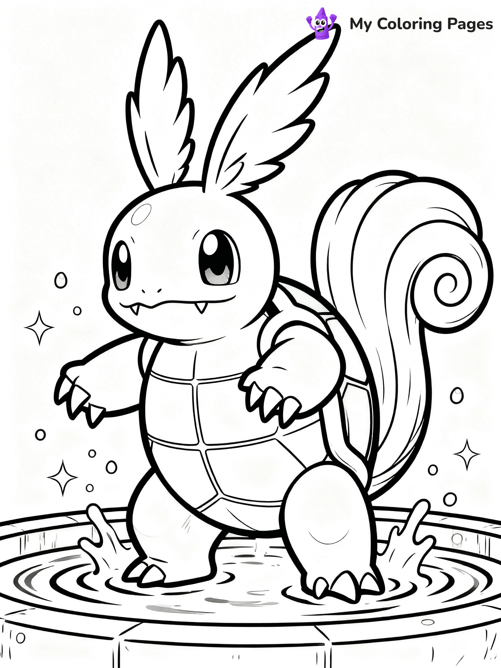 Wartortle Coloring Pages - 11
