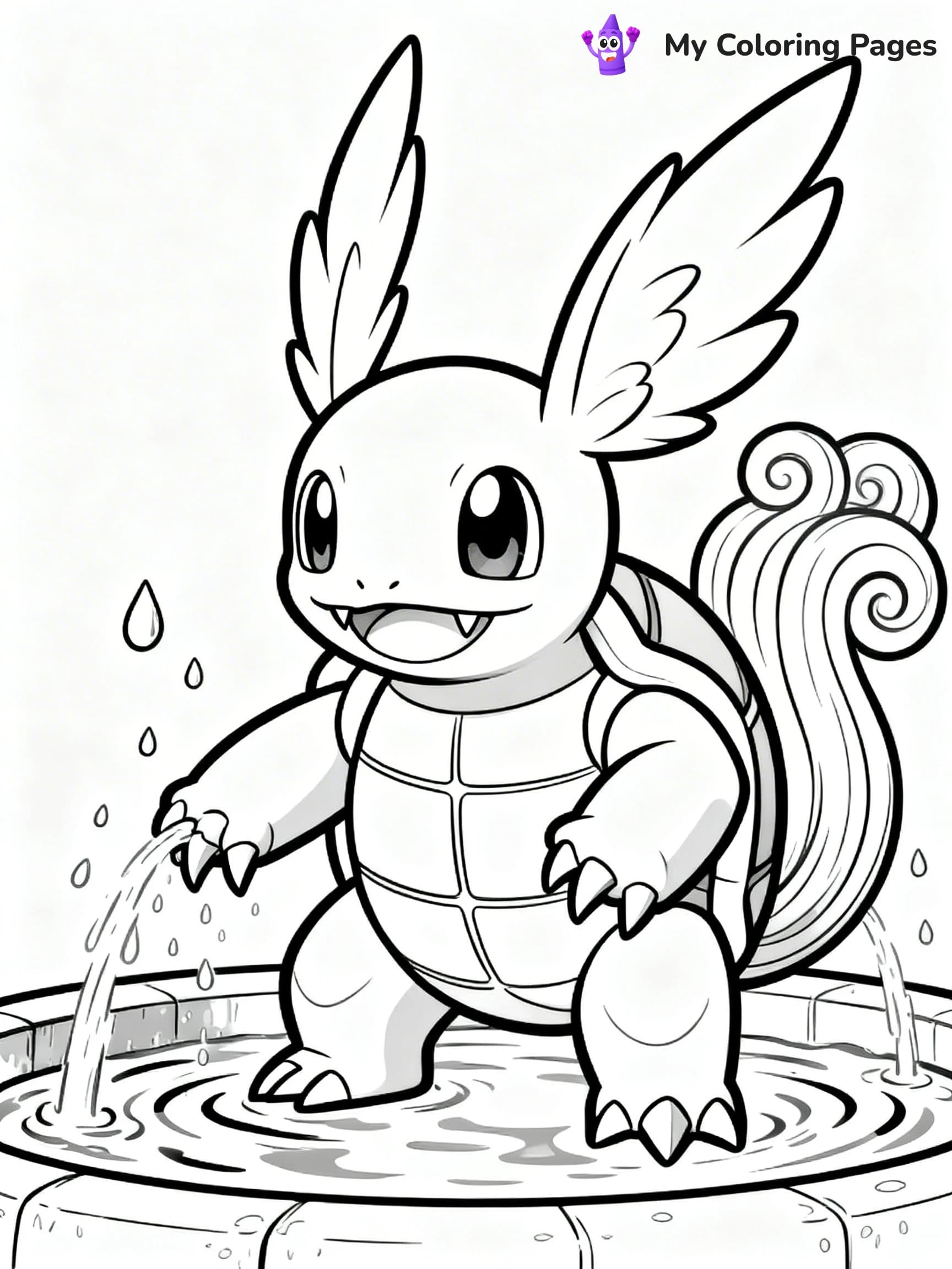 Wartortle Coloring Pages - 10