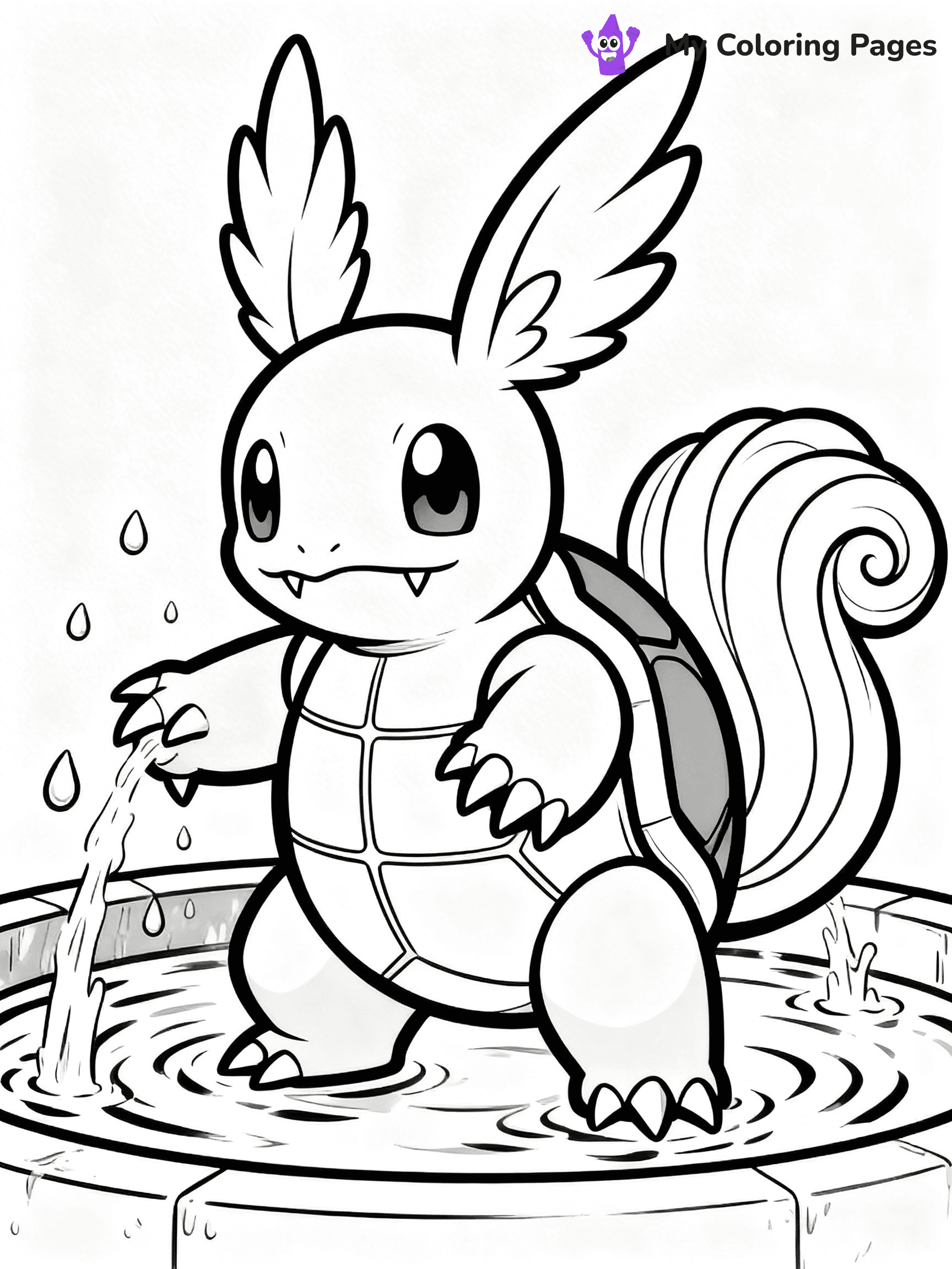 Wartortle Coloring Pages - 8
