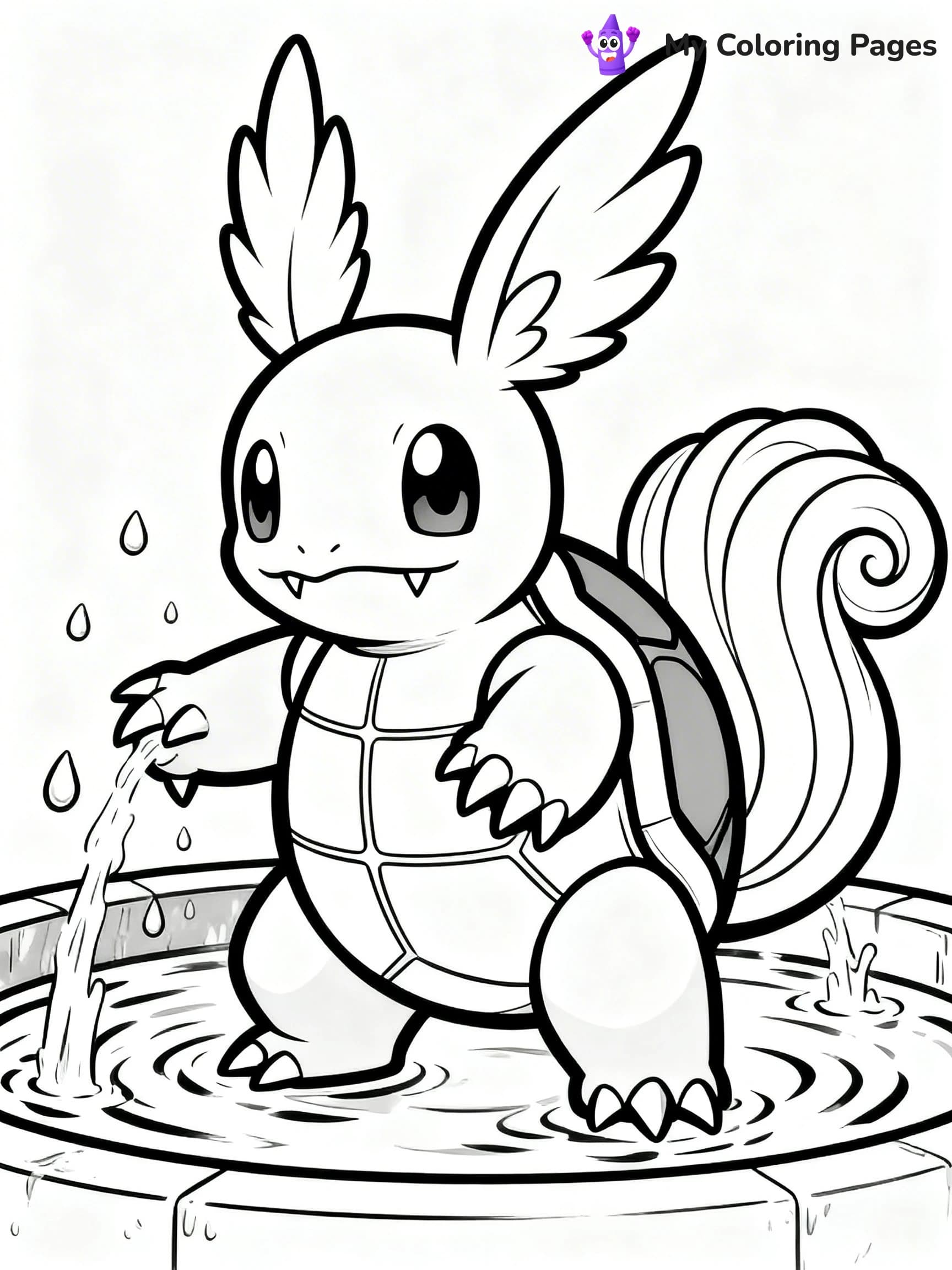 Wartortle Coloring Pages - 8