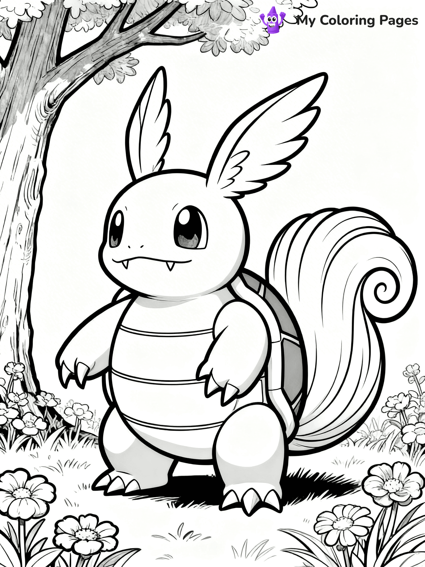 Wartortle Coloring Pages - 5
