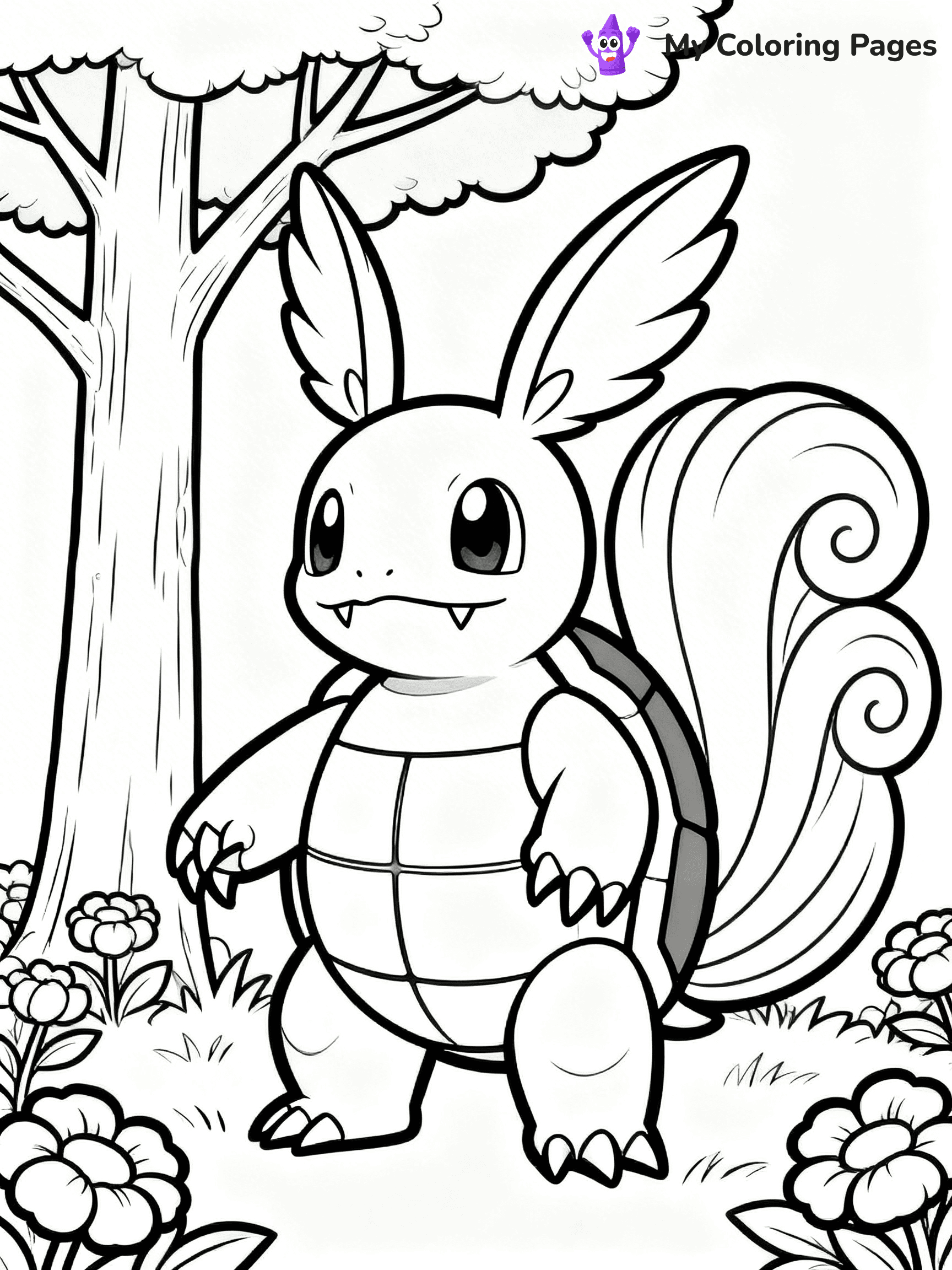 Wartortle Coloring Pages - 3