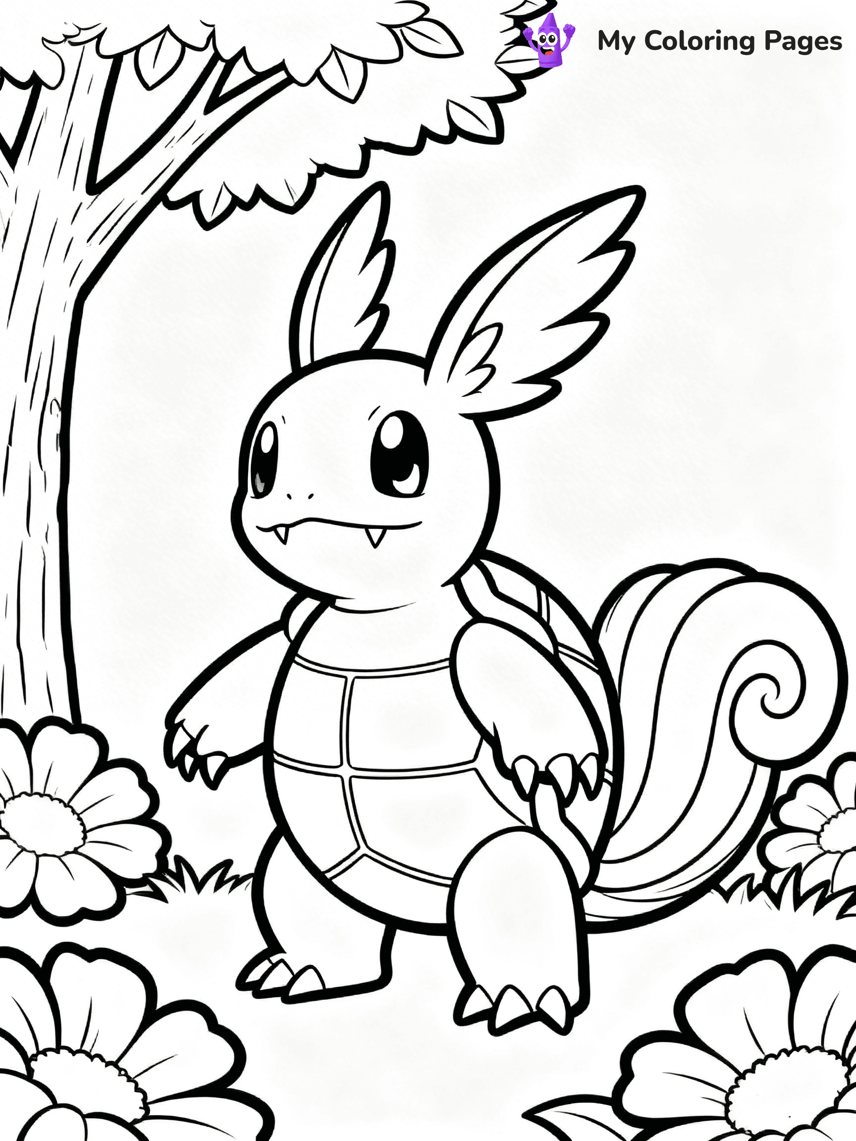 Wartortle Coloring Pages - 2