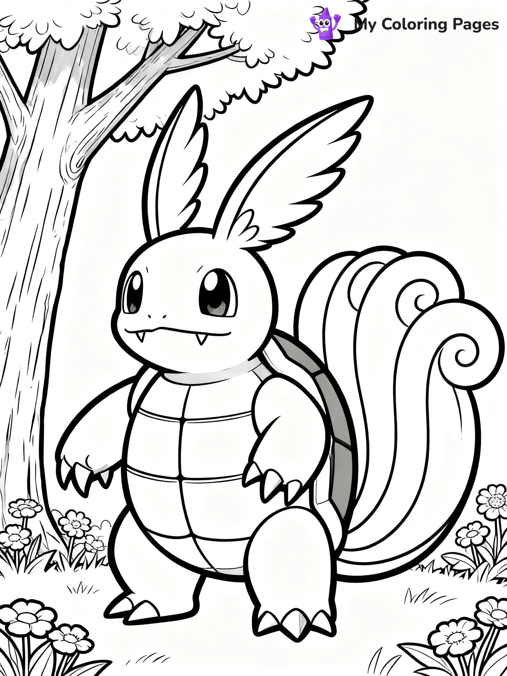 Wartortle Coloring Pages - 1