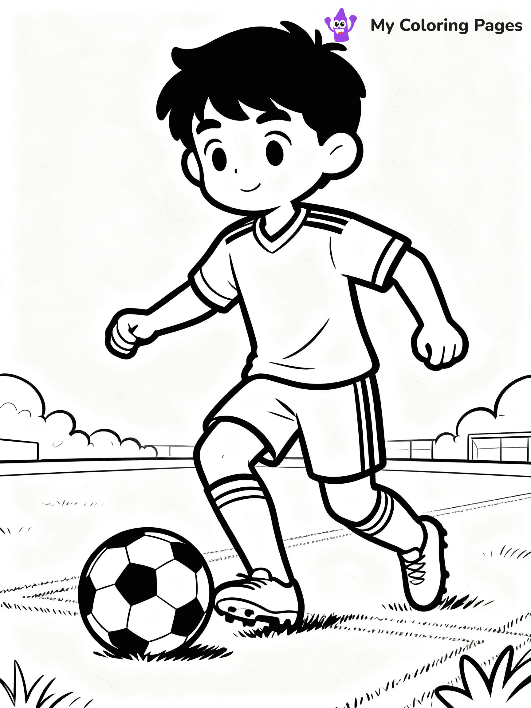 Soccer Coloring Pages - 1