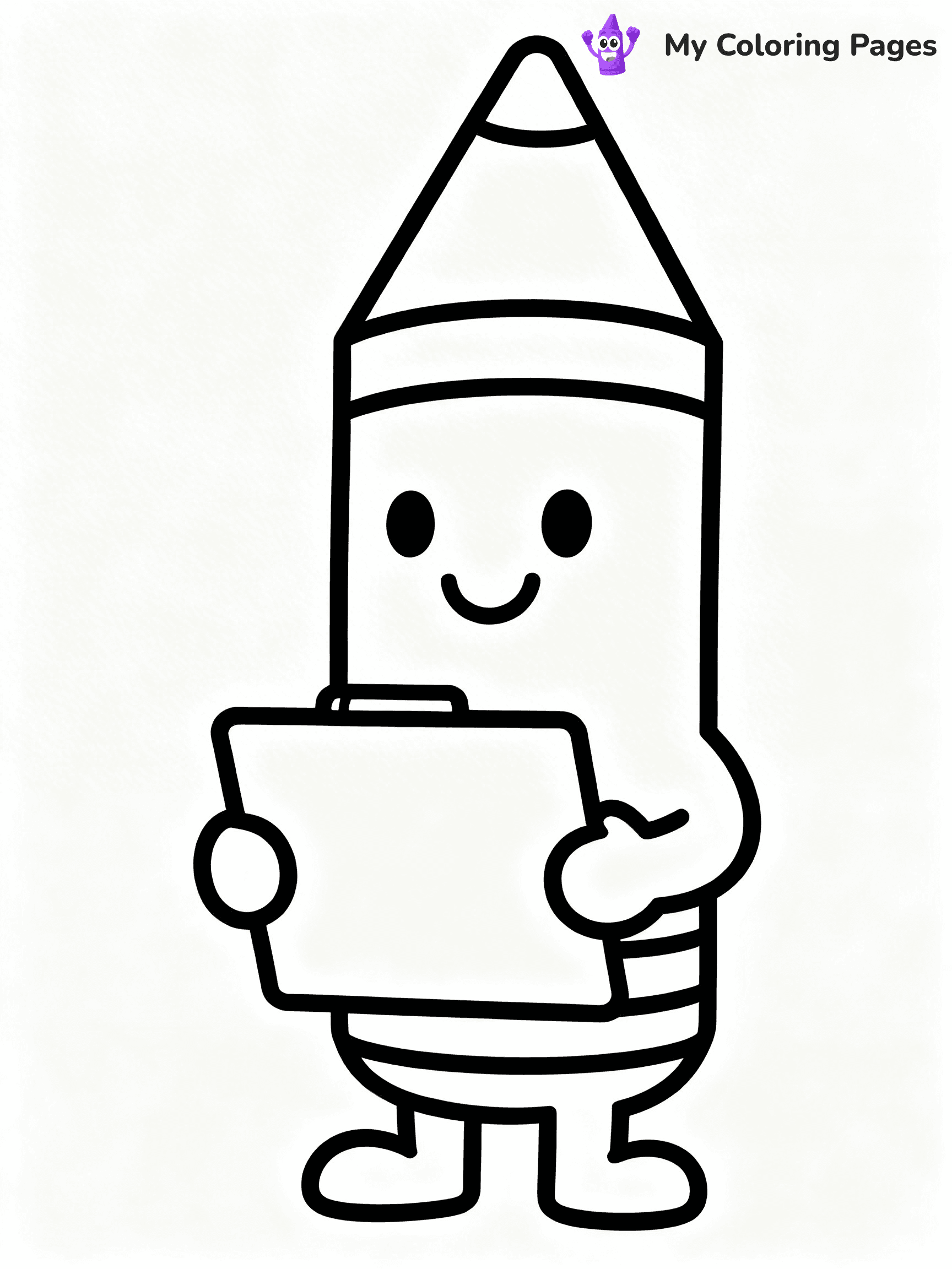 Crayon Coloring Pages - 36