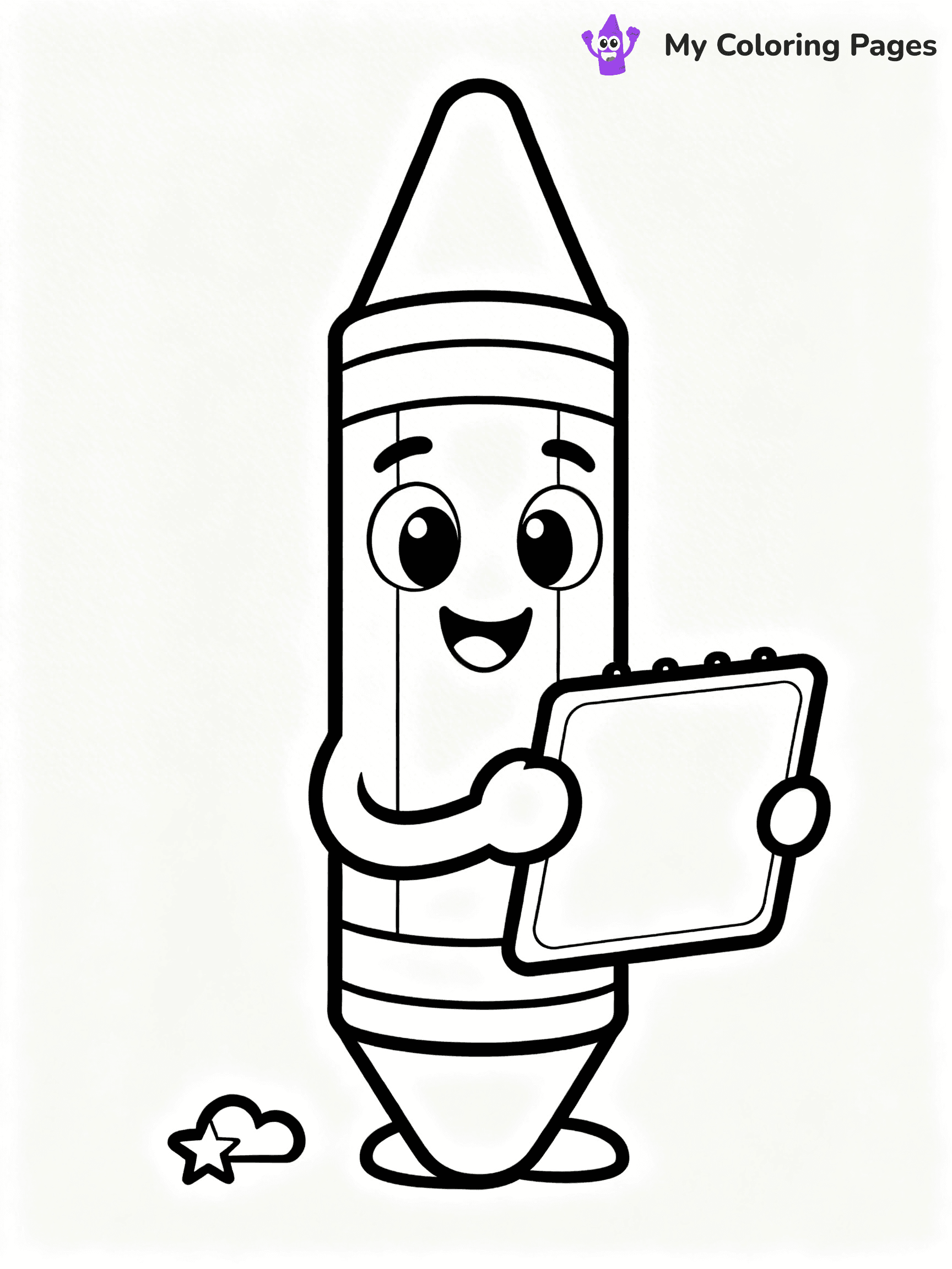 Crayon Coloring Pages - 34