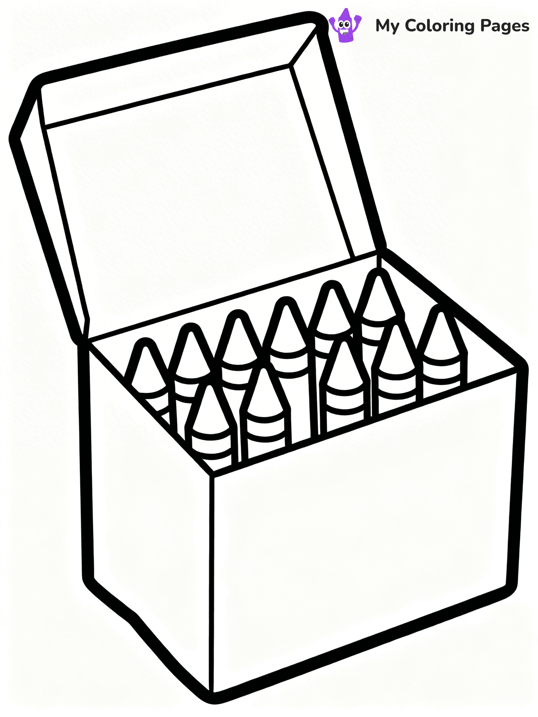 Crayon Coloring Pages - 28