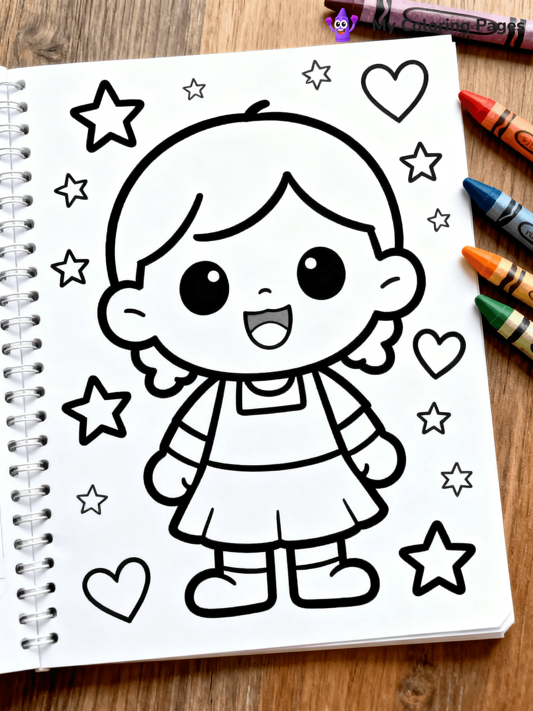 Crayon Coloring Pages - 22