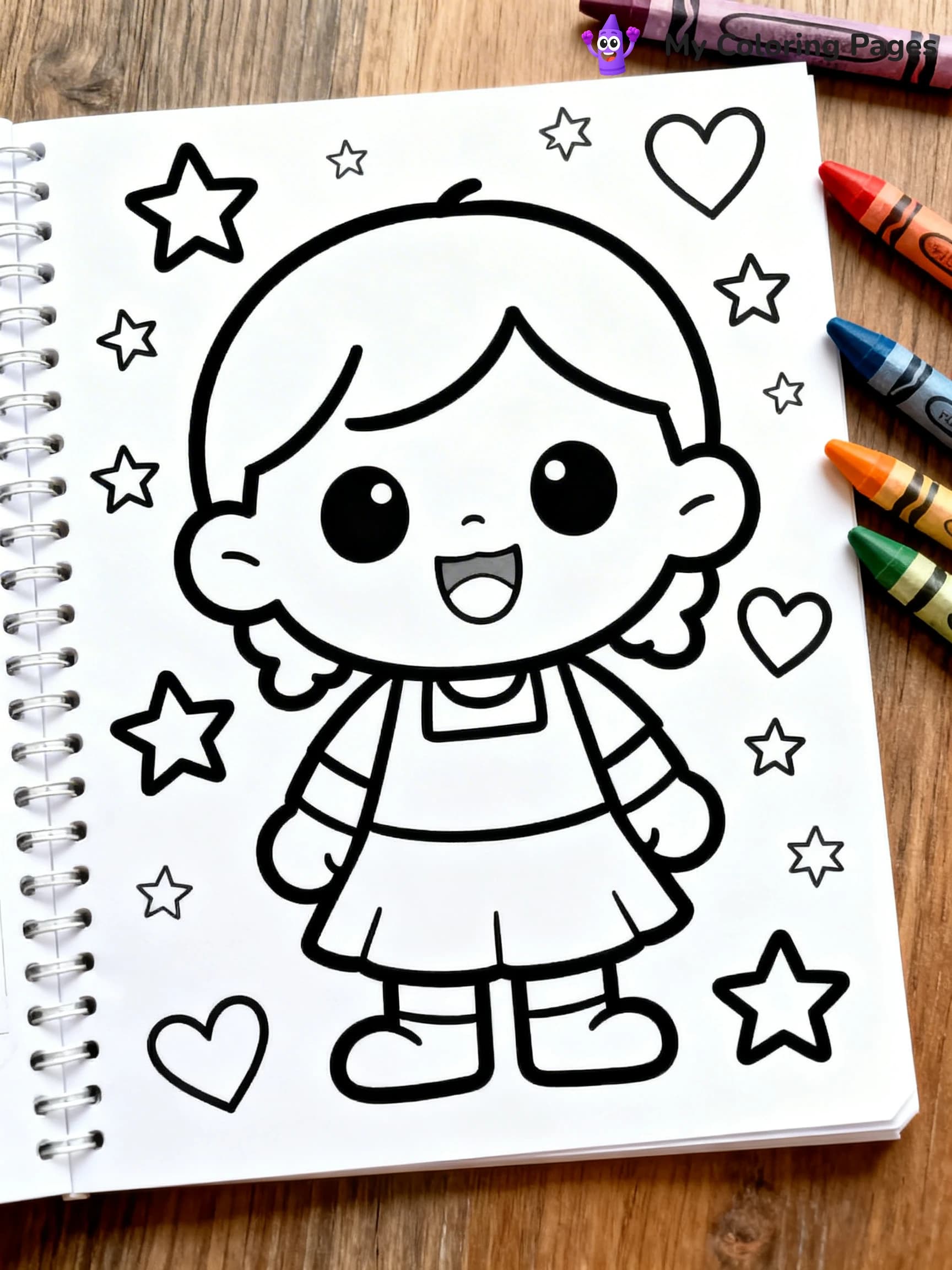 Crayon Coloring Pages - 22