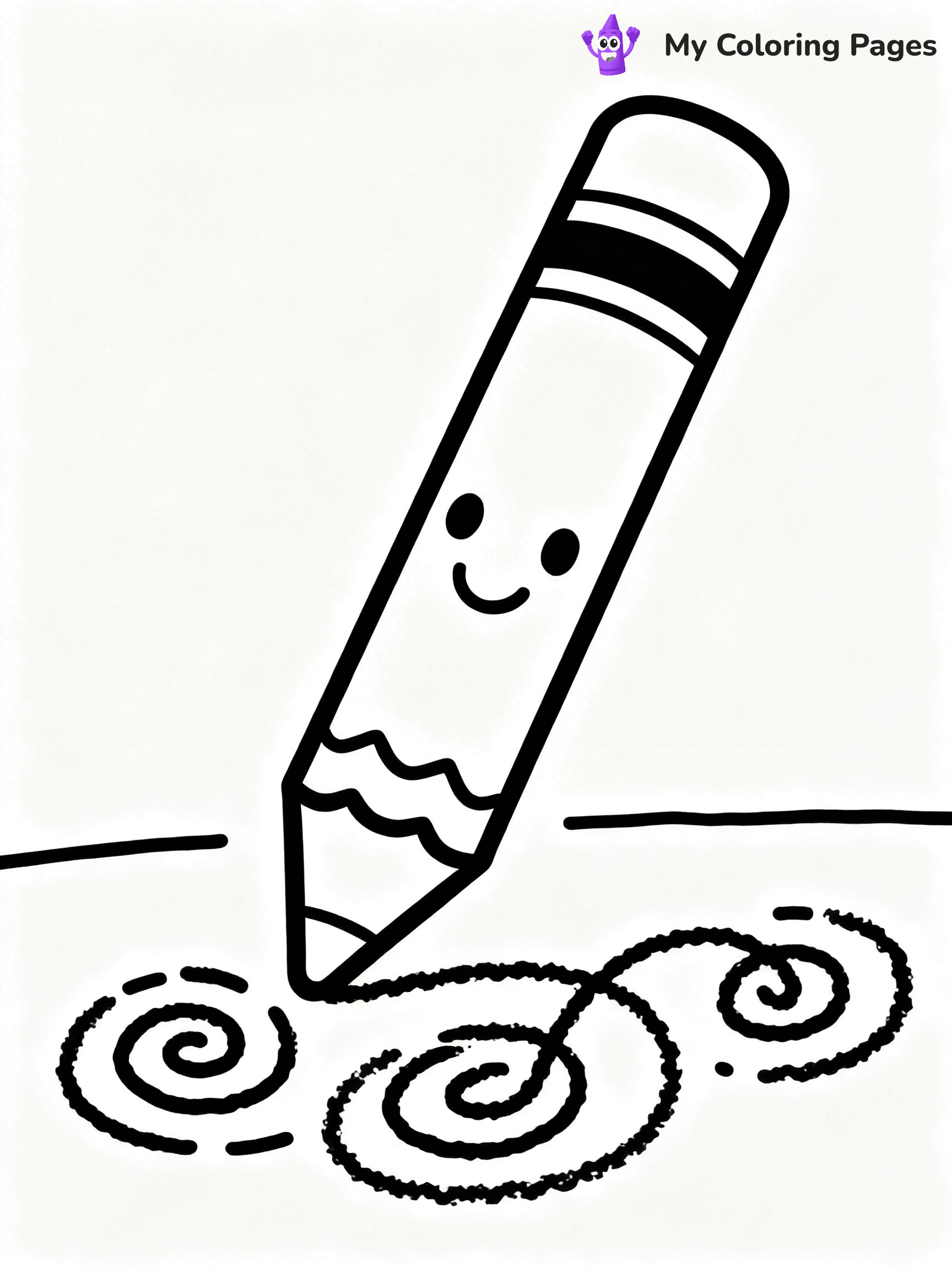 Crayon Coloring Pages - 13