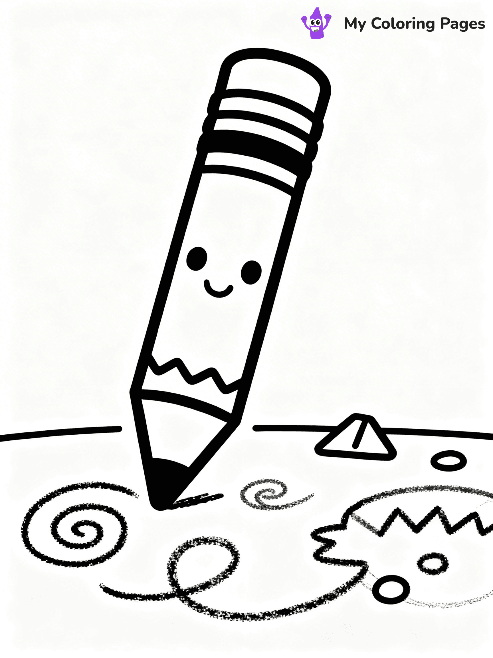 Crayon Coloring Pages - 12