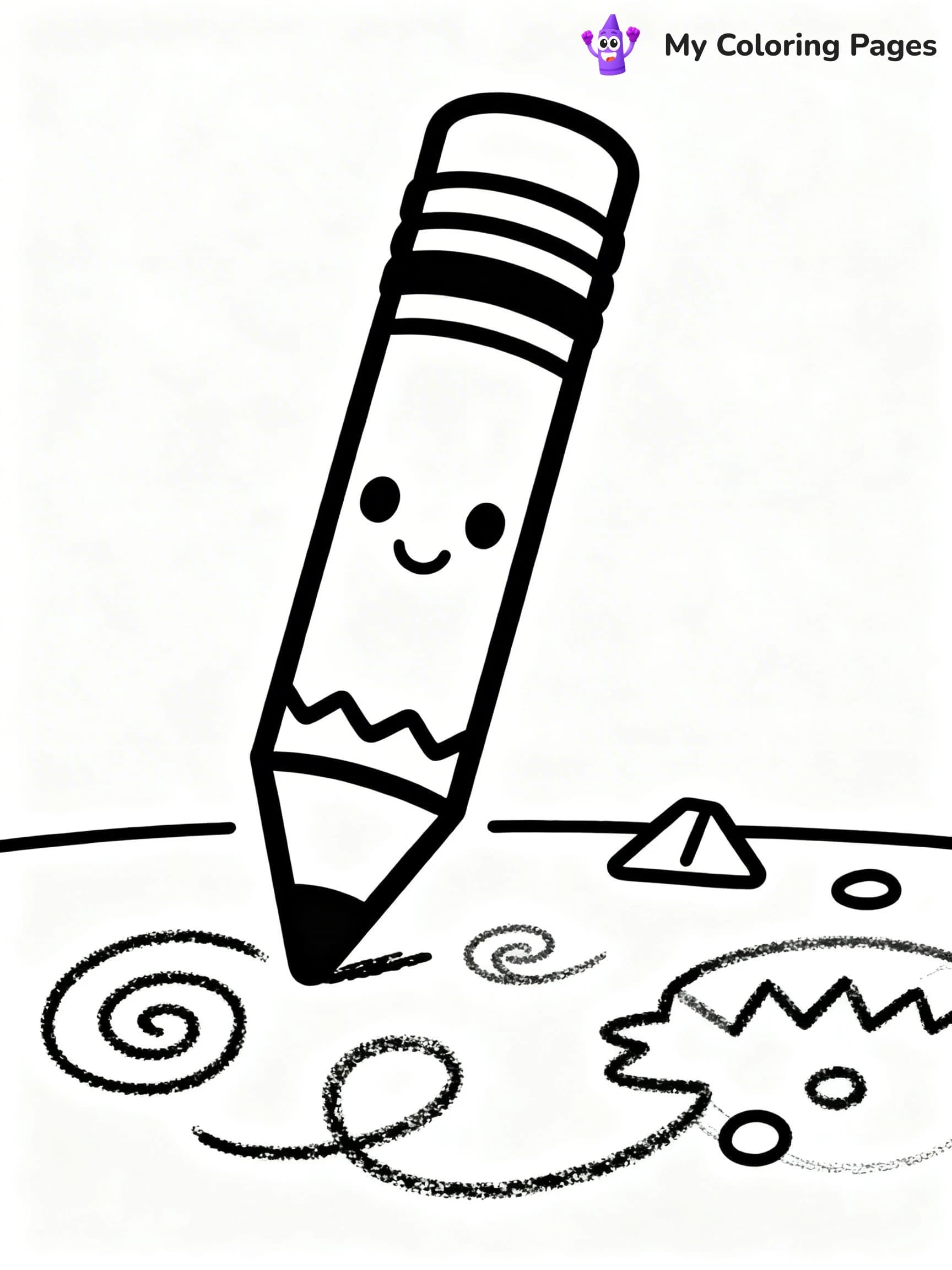 Crayon Coloring Pages - 12