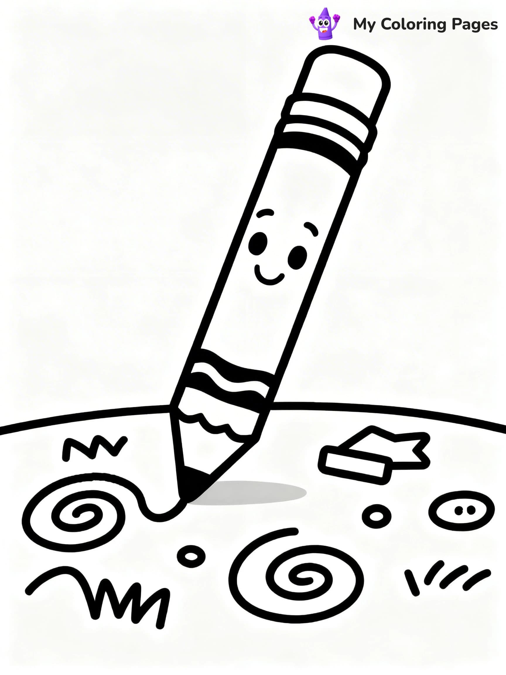 Crayon Coloring Pages - 11