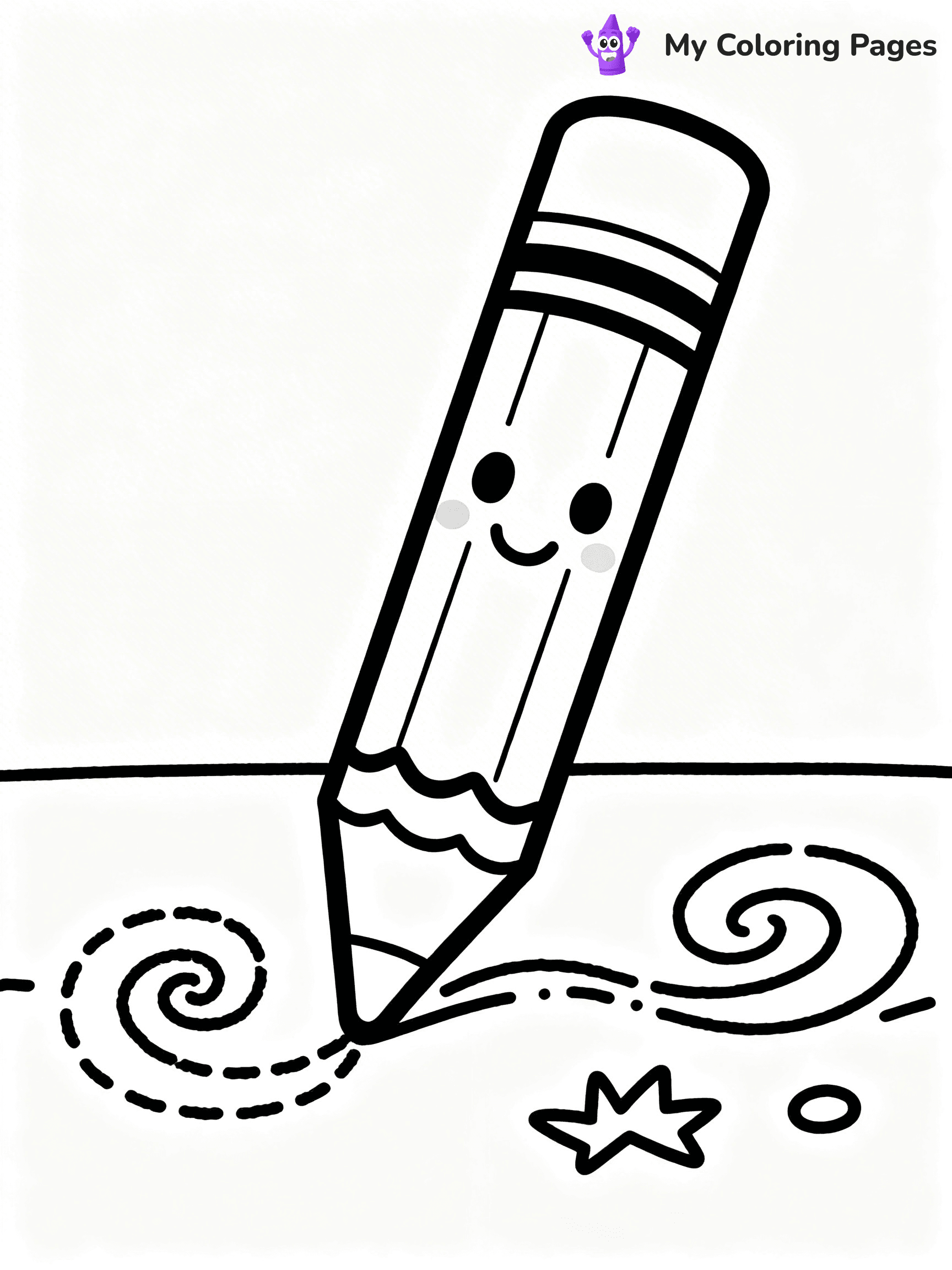Crayon Coloring Pages - 8