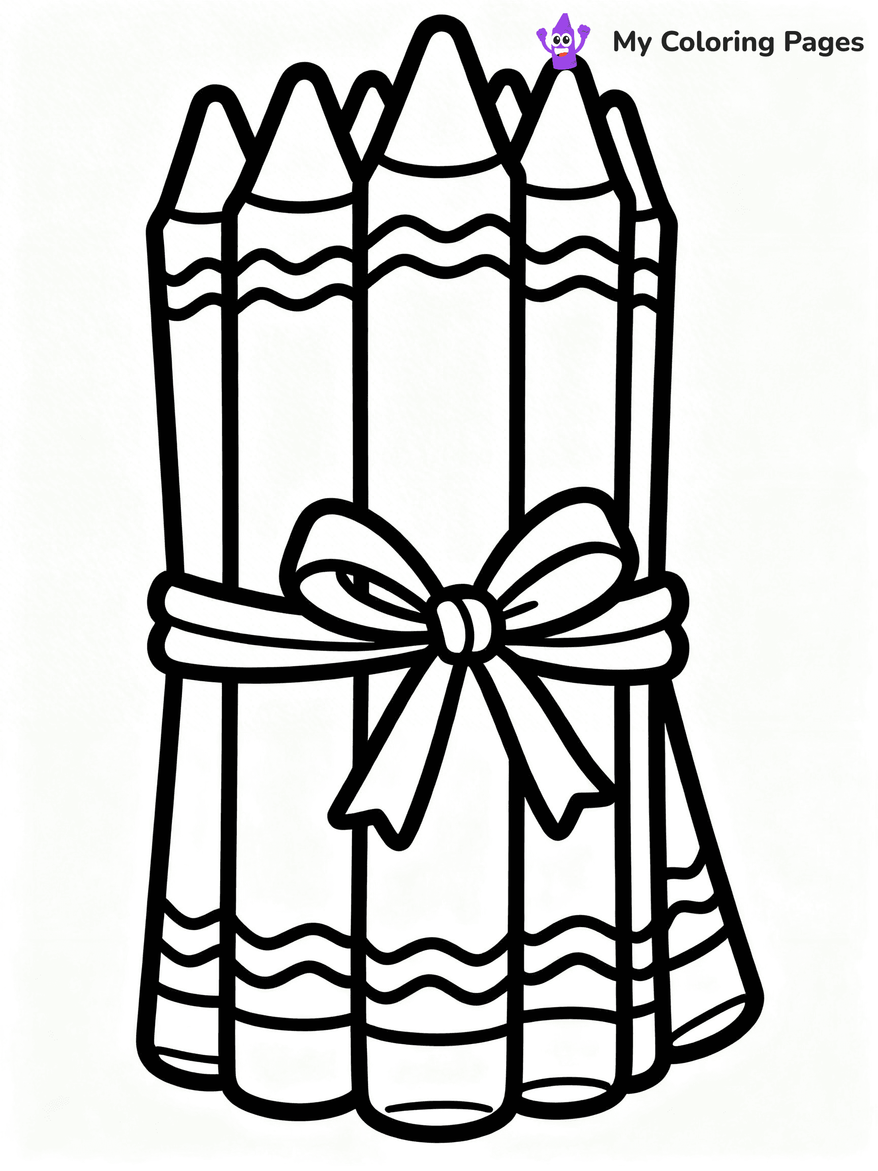 Crayon Coloring Pages - 5