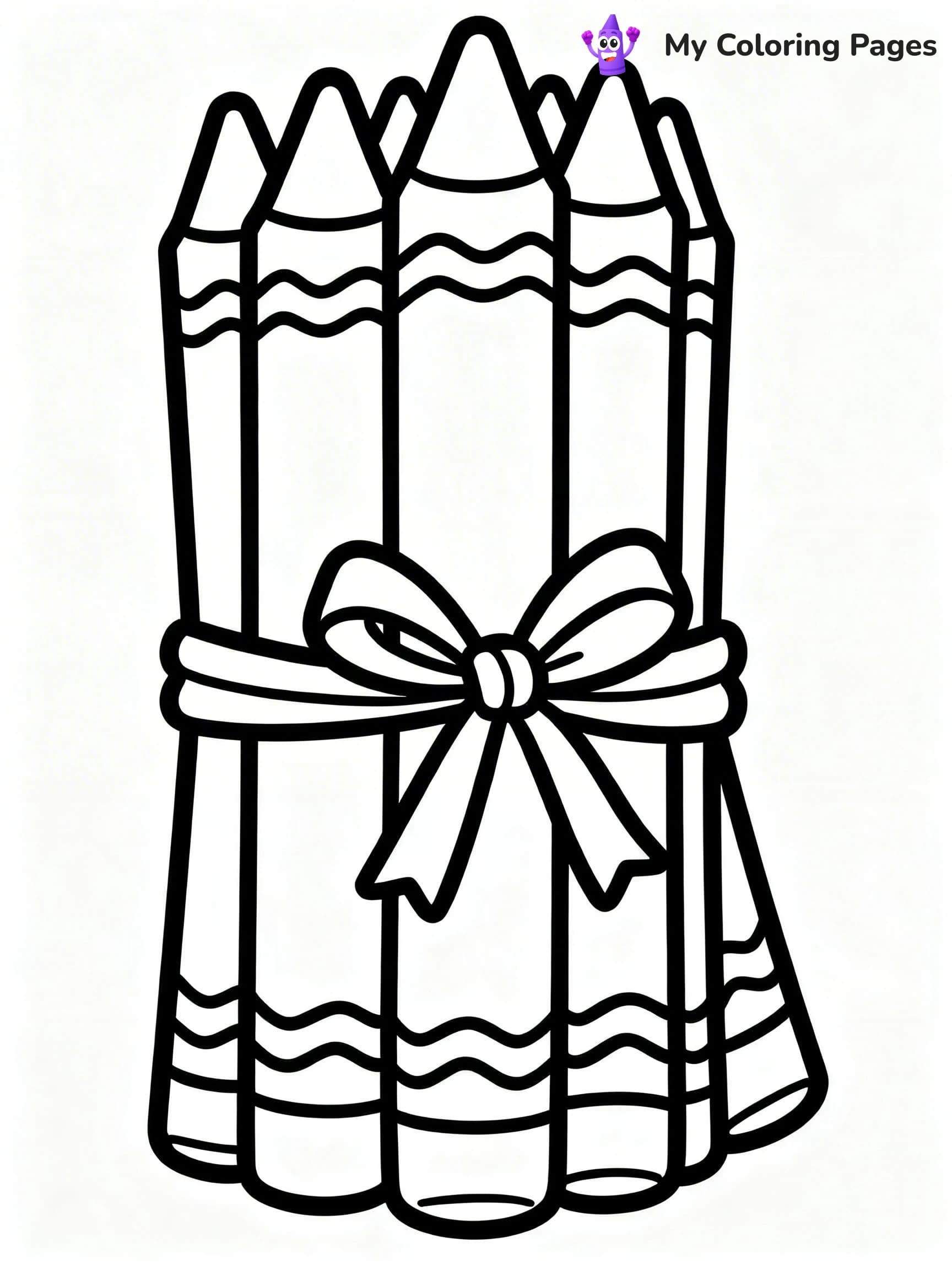 Crayon Coloring Pages - 5