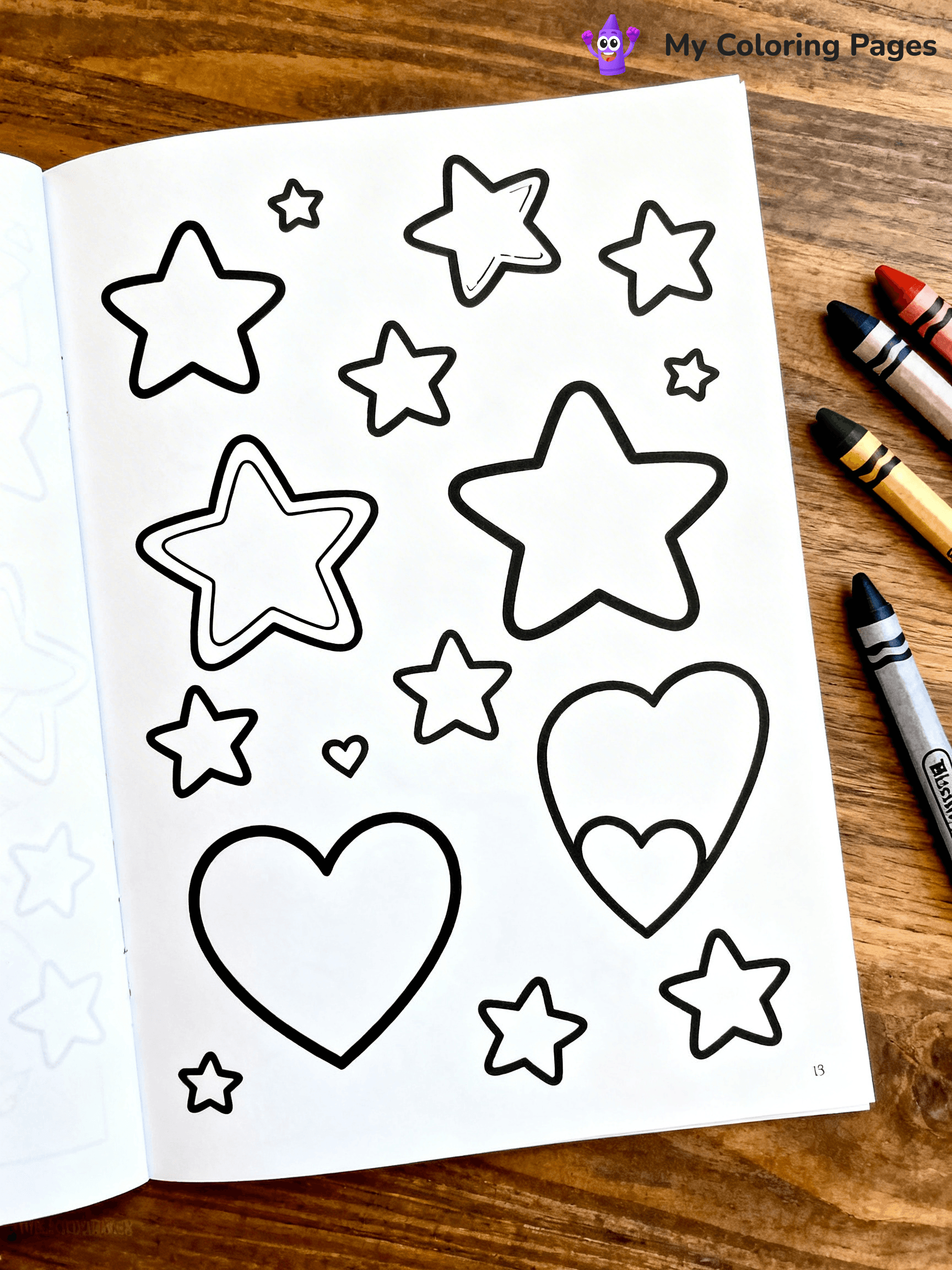 Crayon Coloring Pages - 3