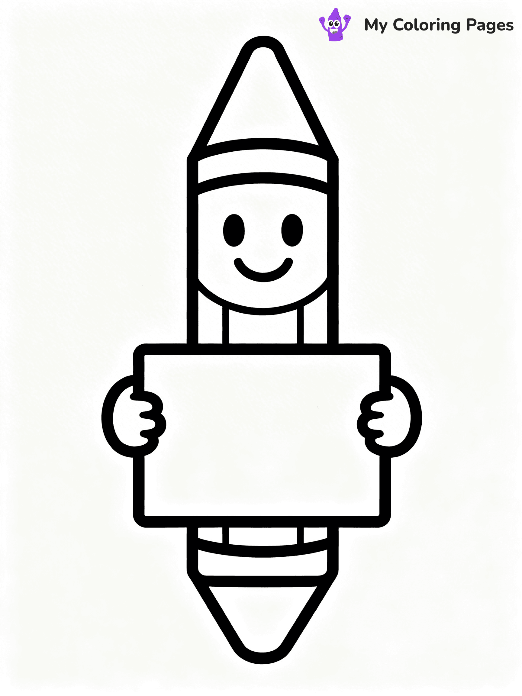 Crayon Coloring Pages - 2