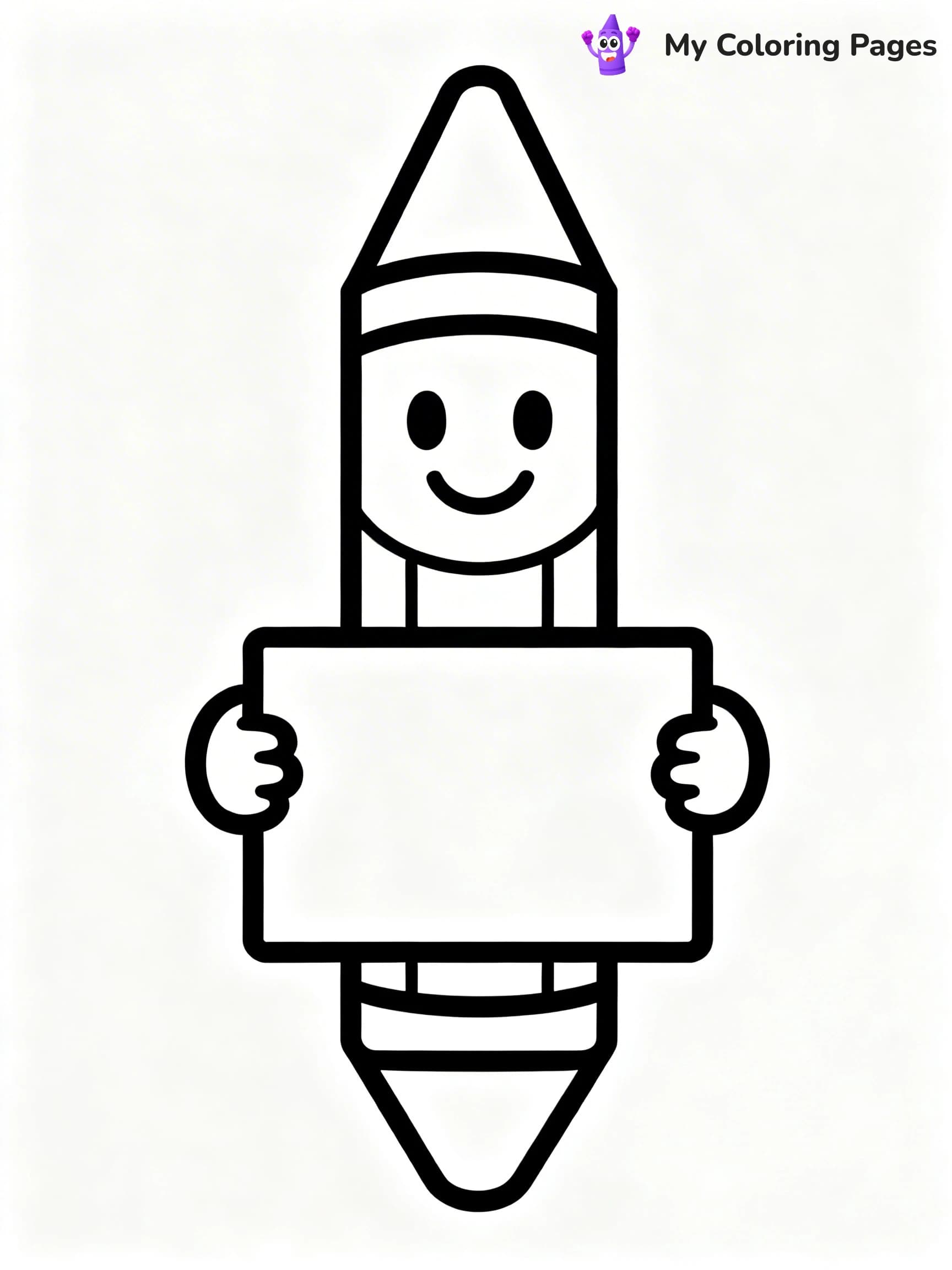 Crayon Coloring Pages - 2