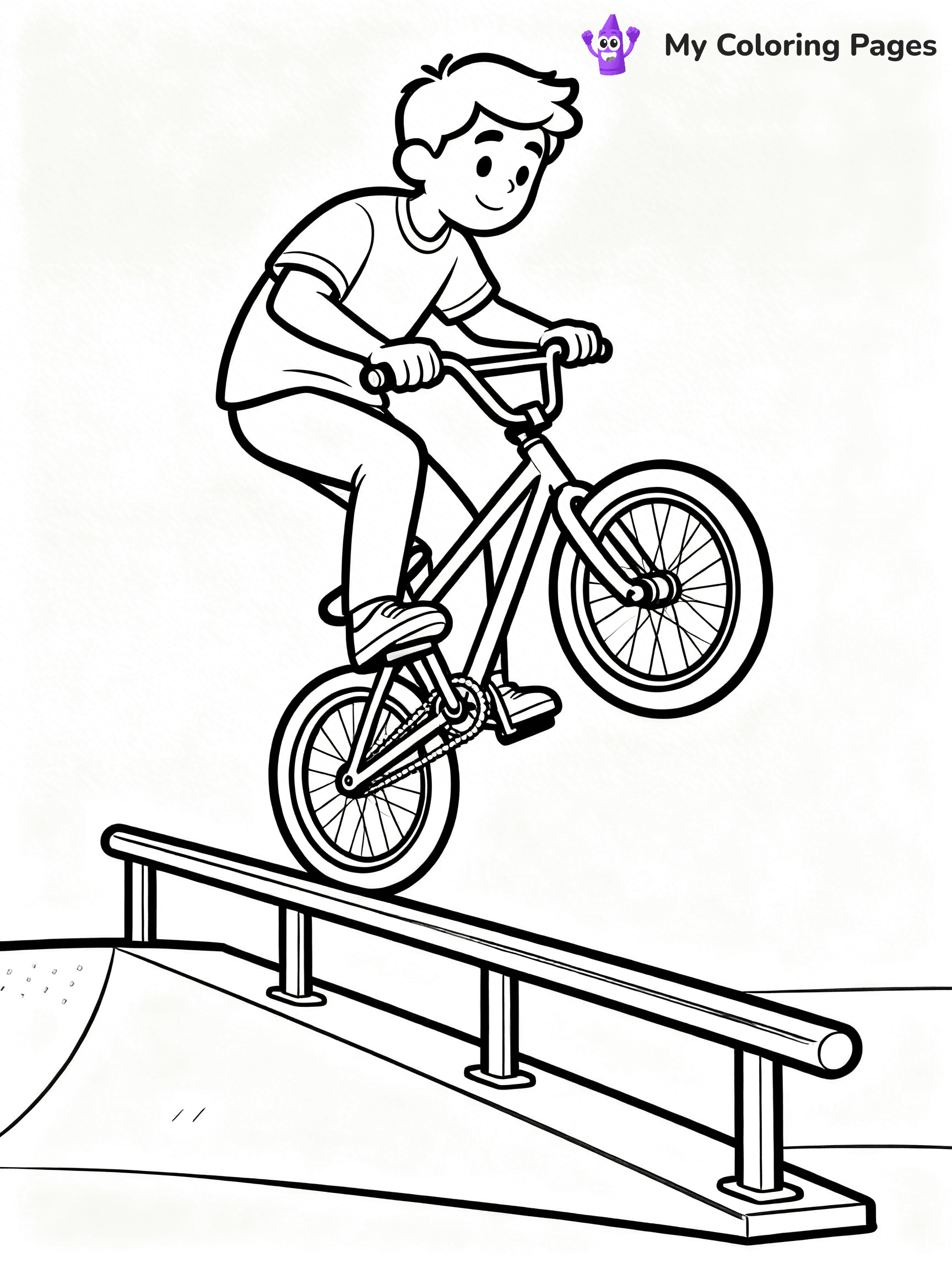 BMX Coloring Pages - 12