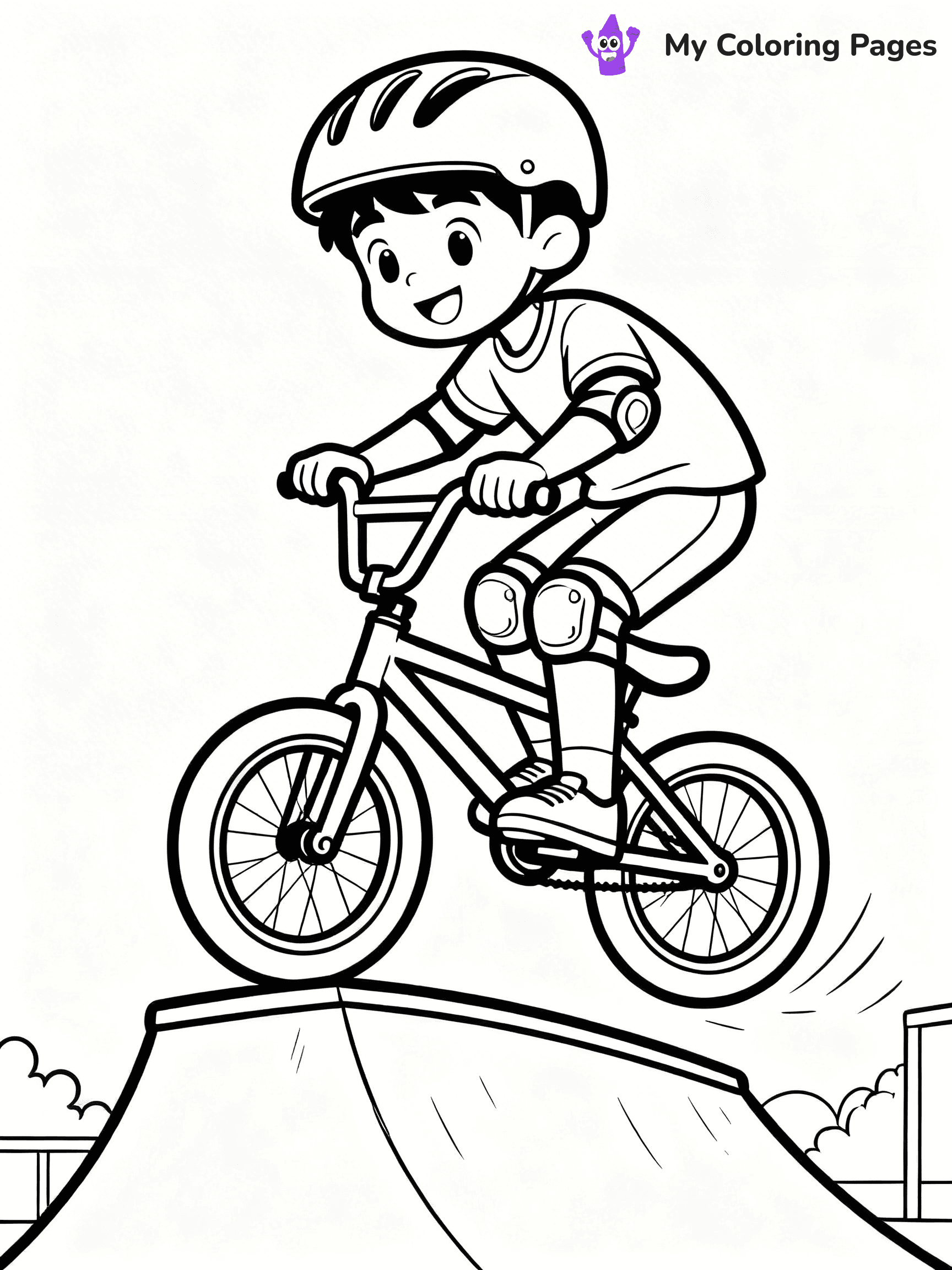 BMX Coloring Pages - 1