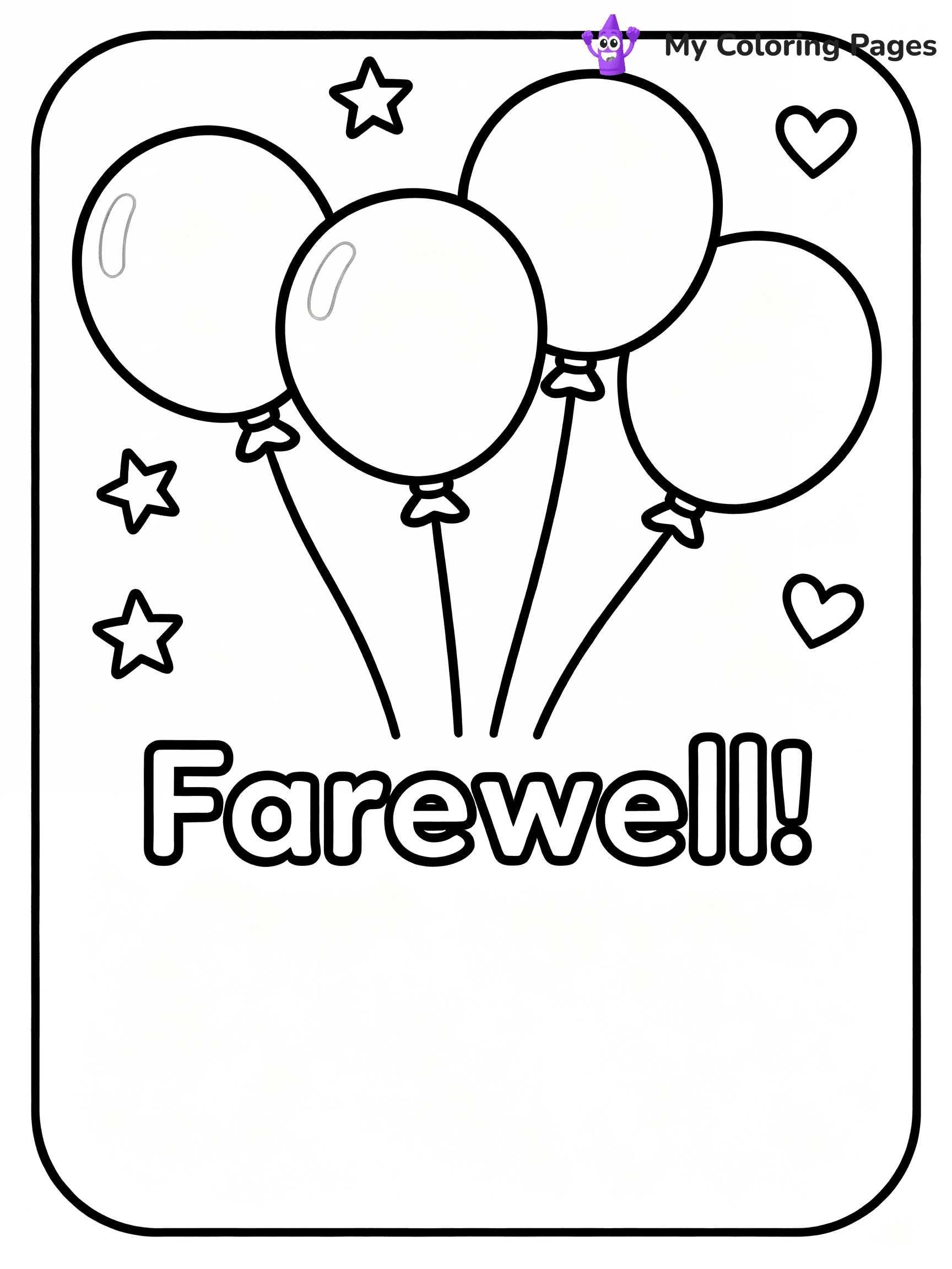 We Will Miss You Coloring Pages - 20