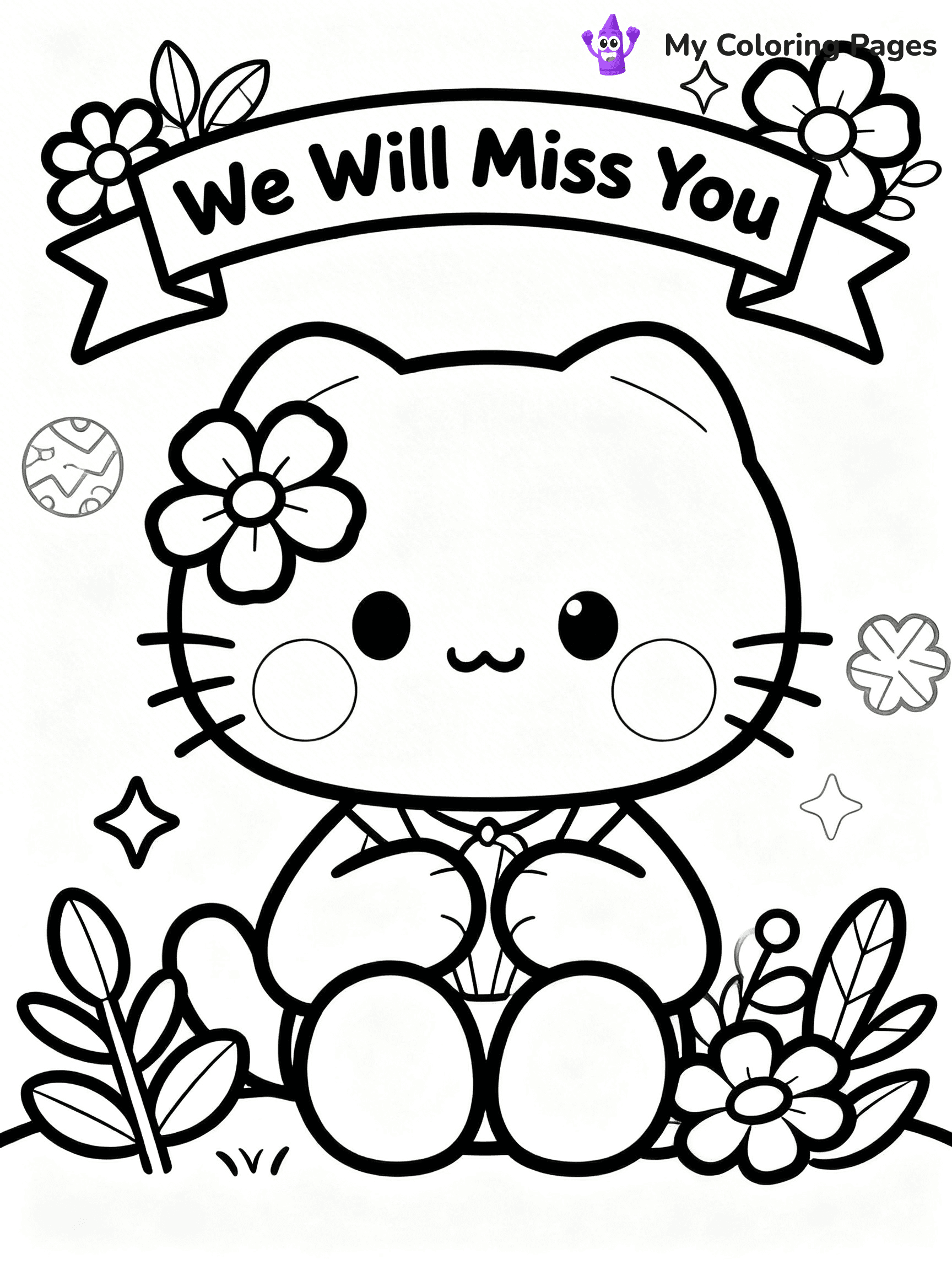 We Will Miss You Coloring Pages - 10