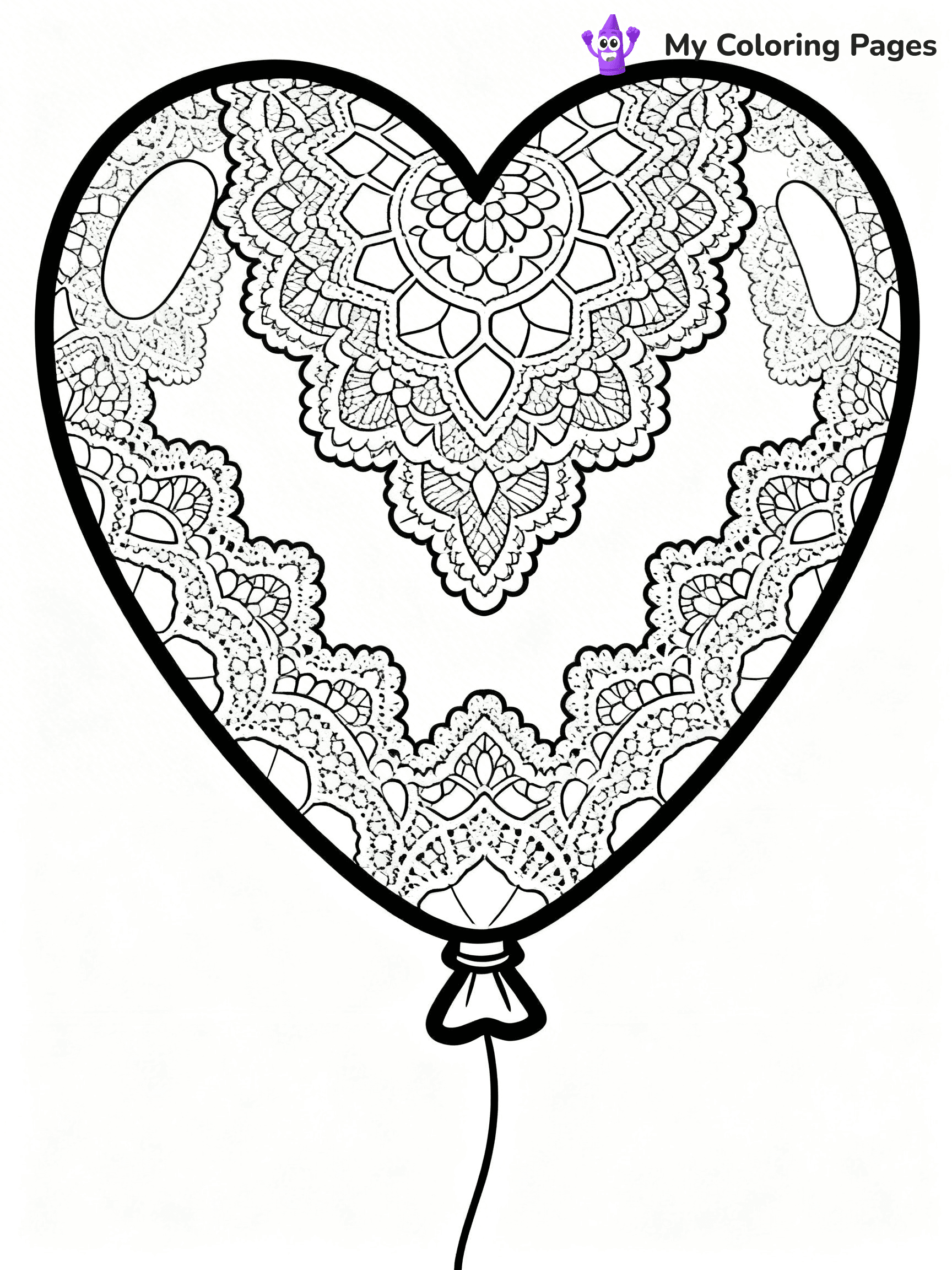 Single Balloon Coloring Pages - 30