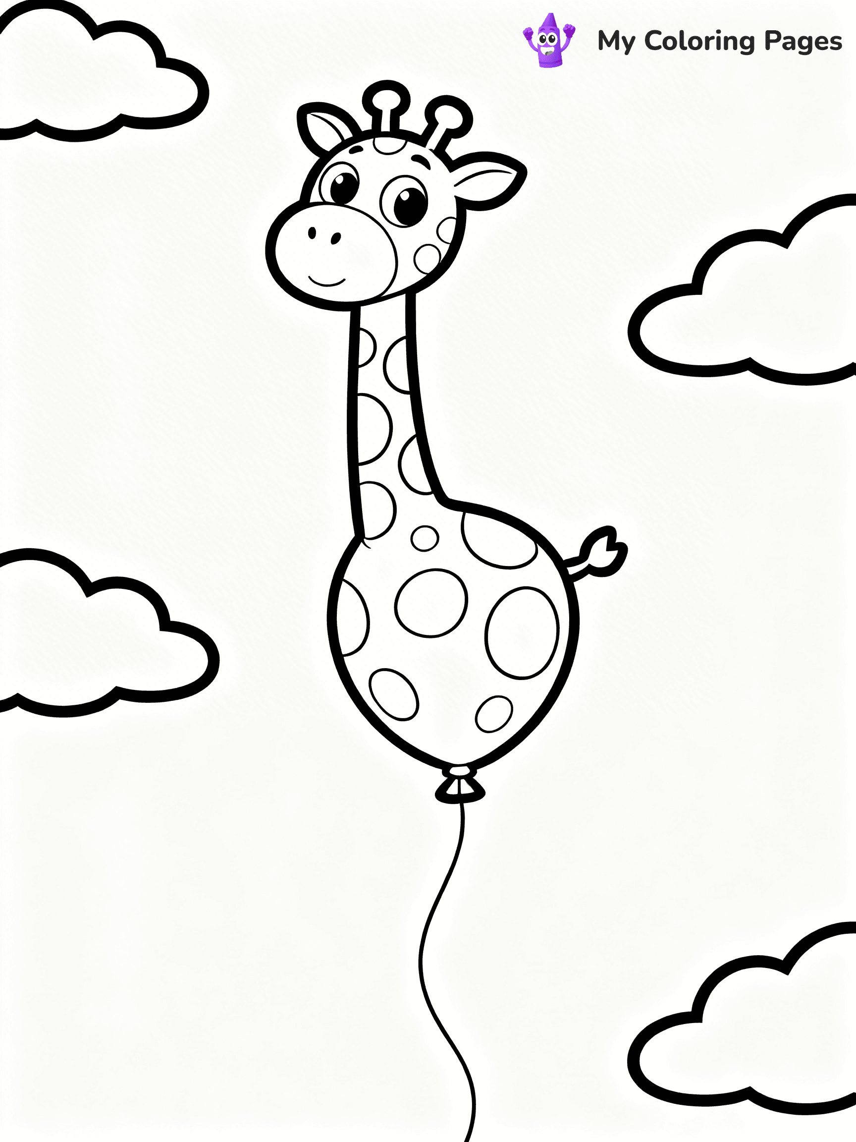 Single Balloon Coloring Pages - 24
