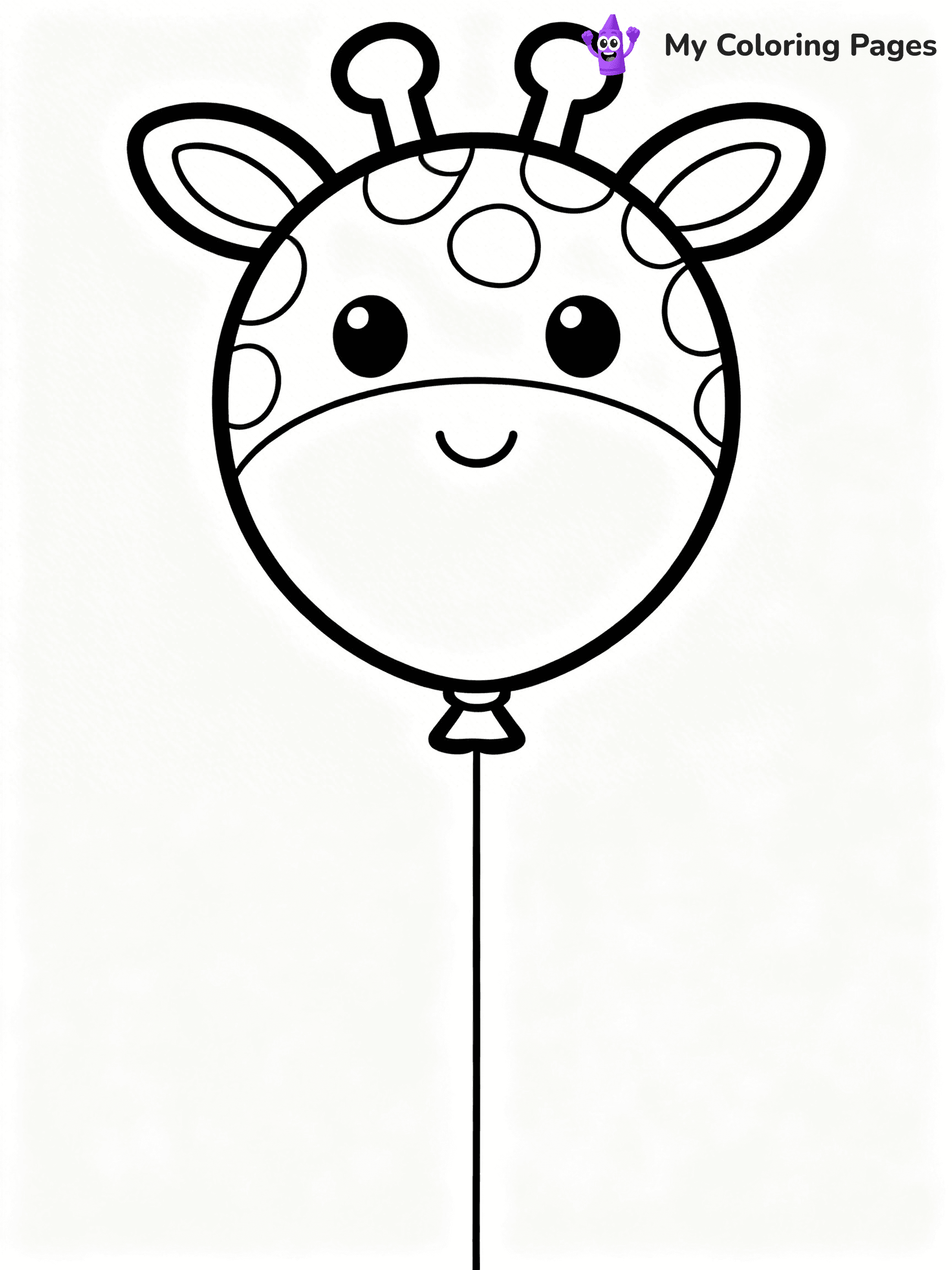 Single Balloon Coloring Pages - 23